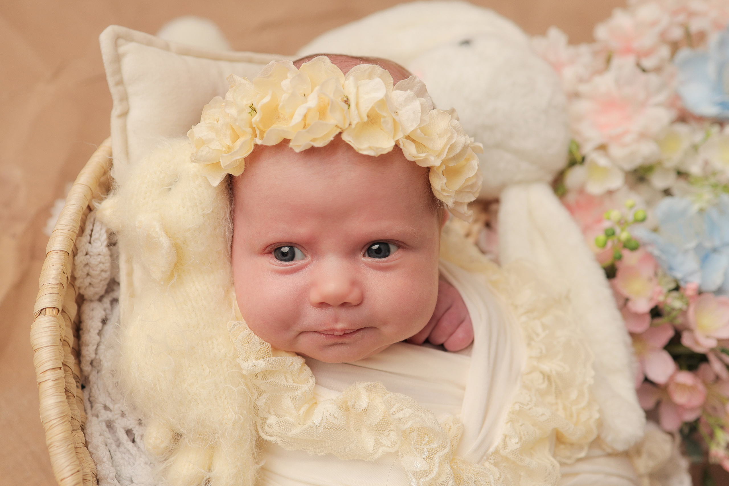 Милана, 1 месяц. Фотограф новорожденных в Новокузнецке Анна Горошникова