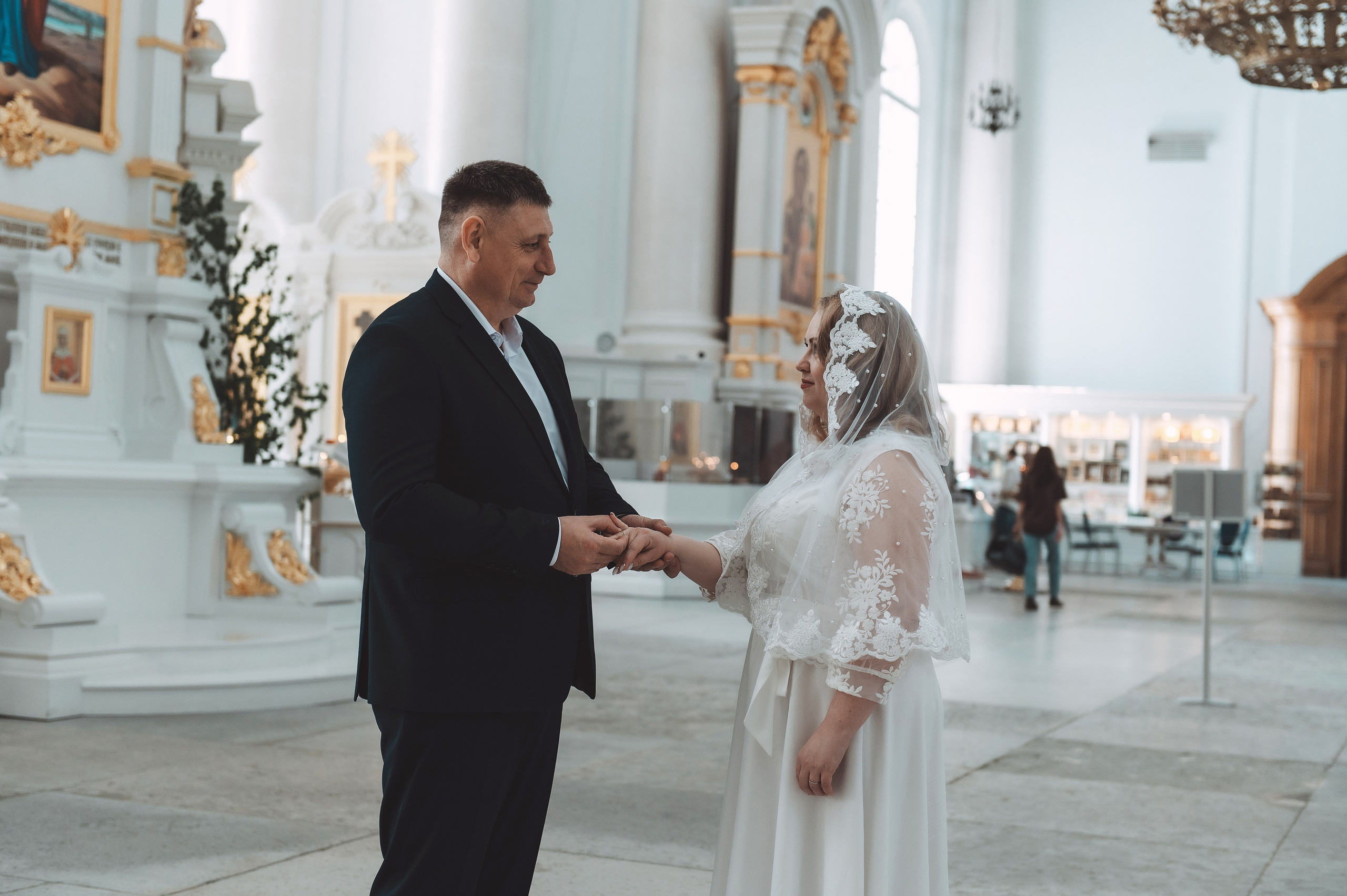 Алена и Сергей. смольный собор. Свадебный и семейный фотограф в Санкт-Петербурге — Мария Черепанова