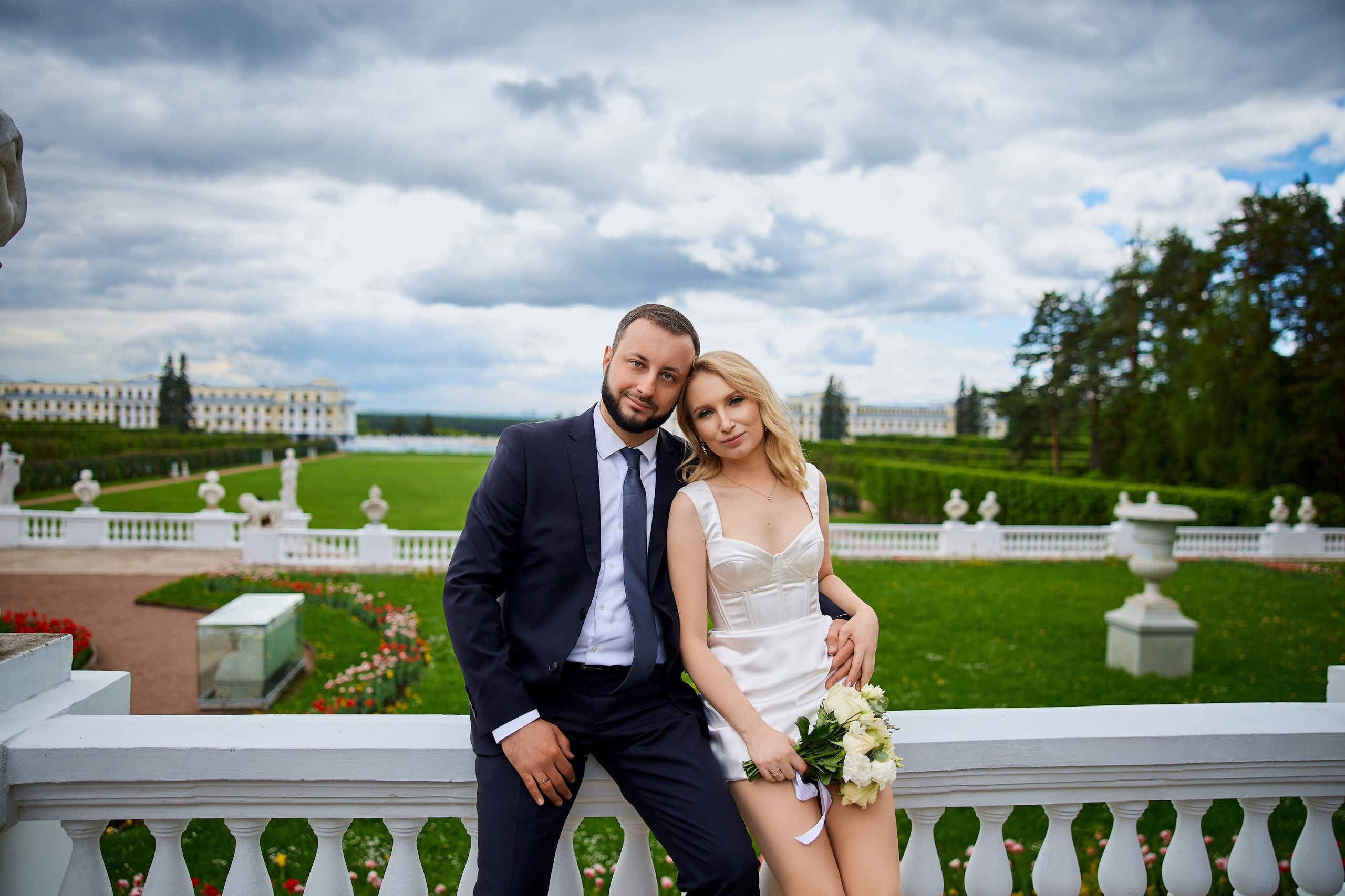 Свадебная фотосессия в Архангельском. Свадебный фотограф Сергей Колбинский