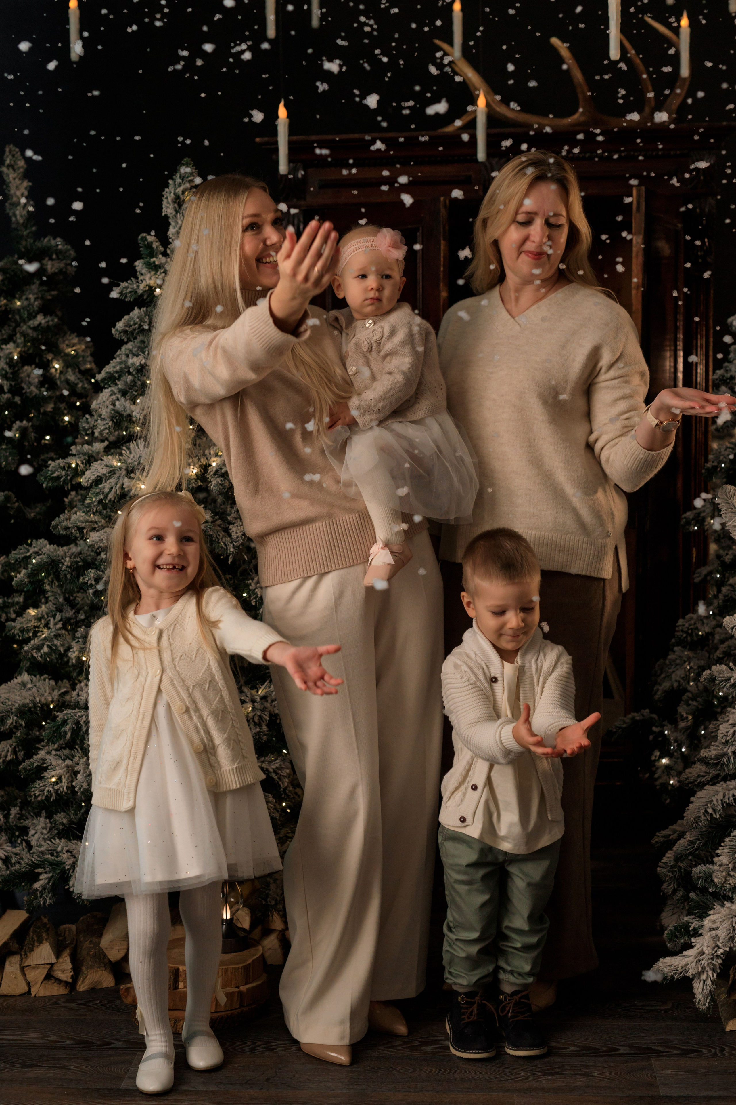 Мама, дети и бабушка. Семейный и детский фотограф в Краснодаре Элона Литвинова