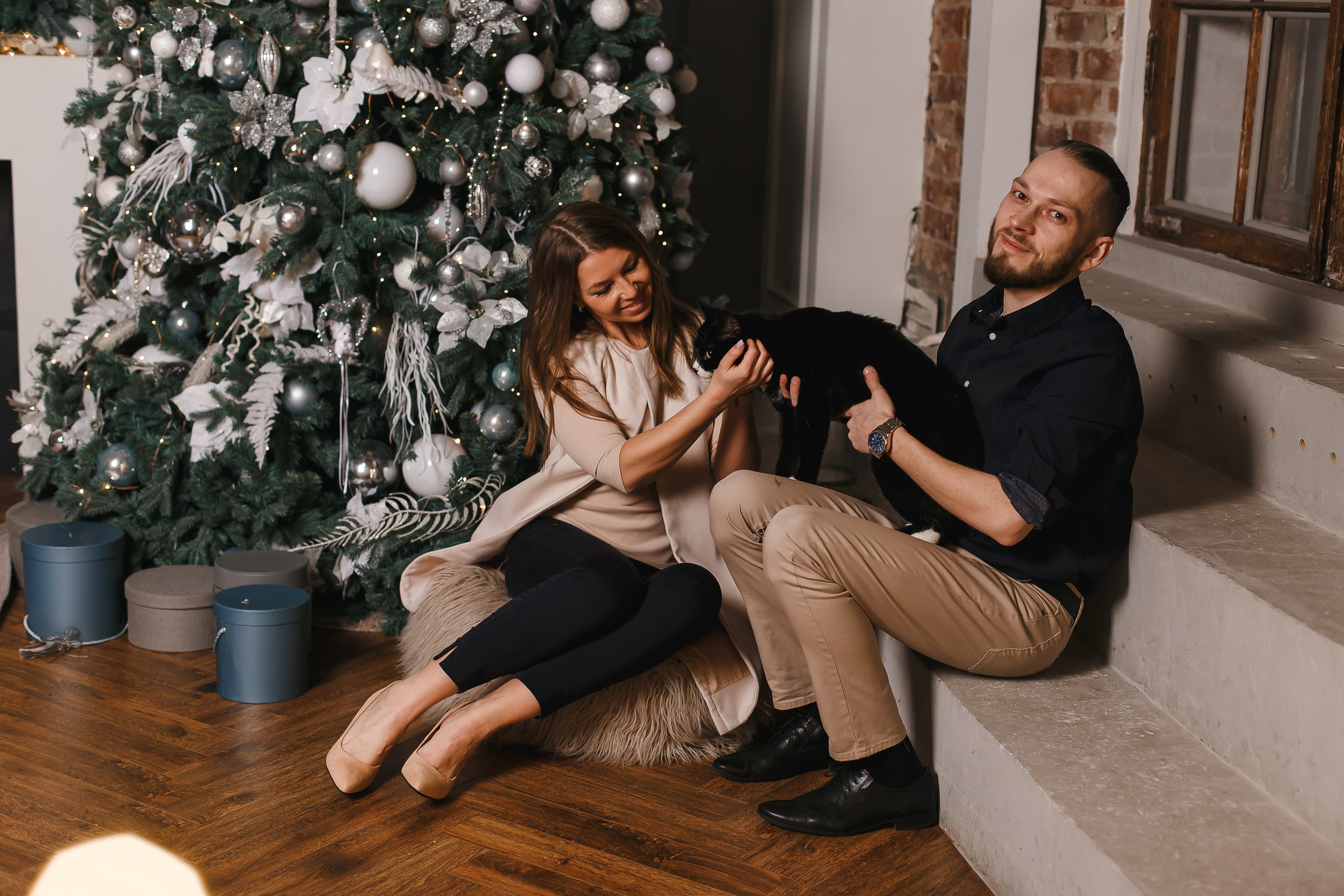 Новогодняя фотосессия лавстори