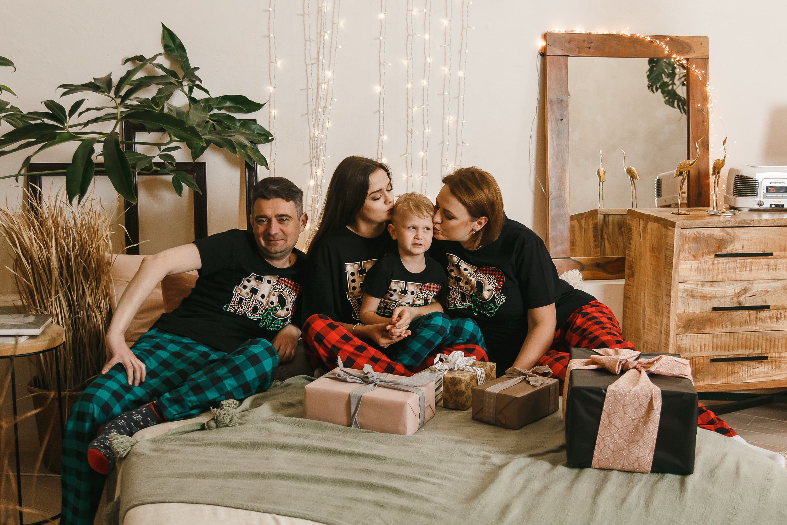 Семейная новогодняя фотосессия