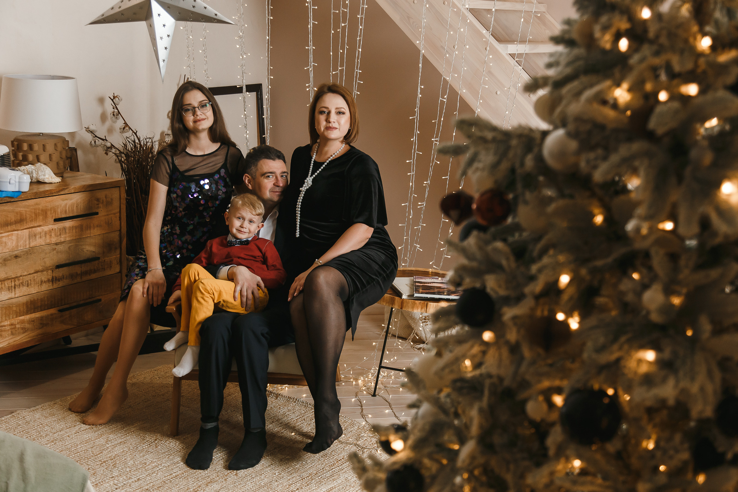 Семейная новогодняя фотосессия