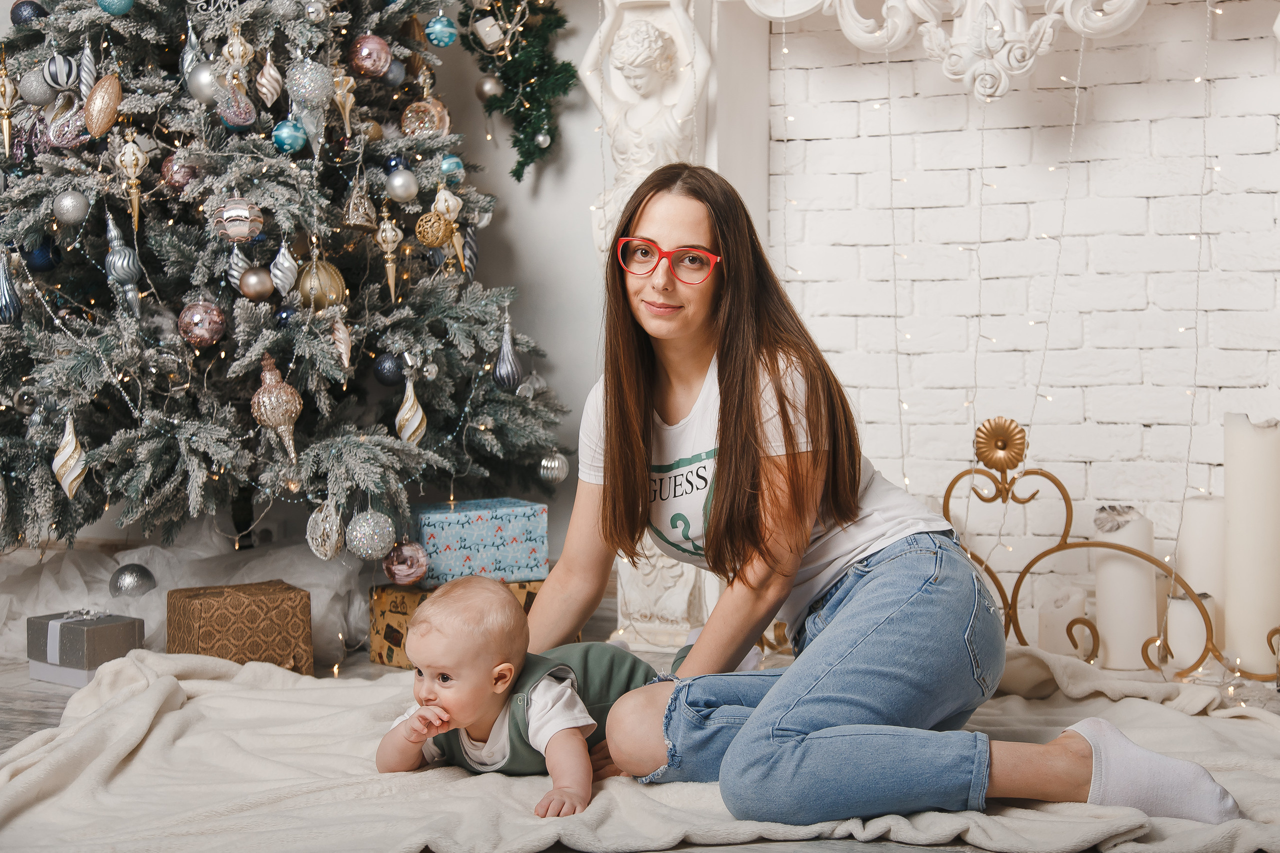 Новогодняя фотосессия в студии Мапед