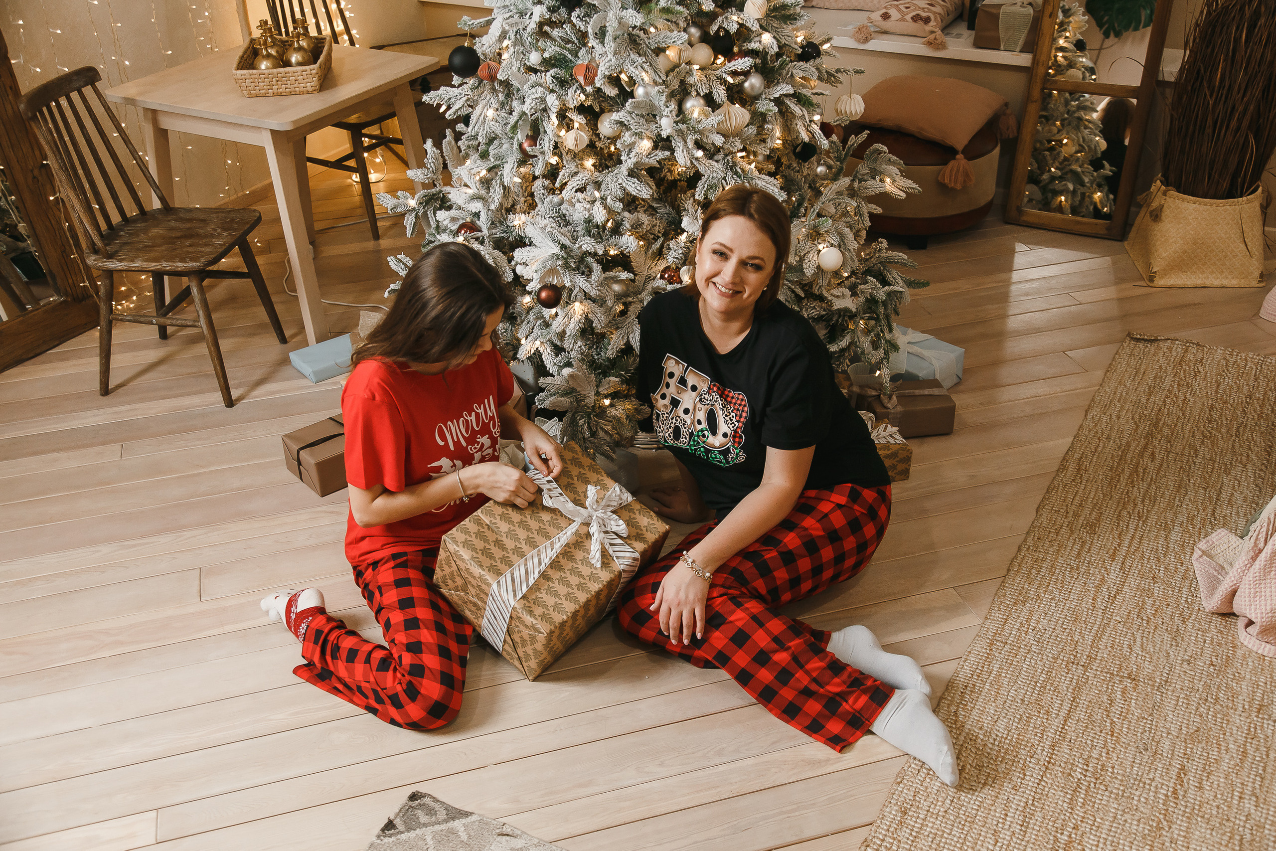 Семейная новогодняя фотосессия