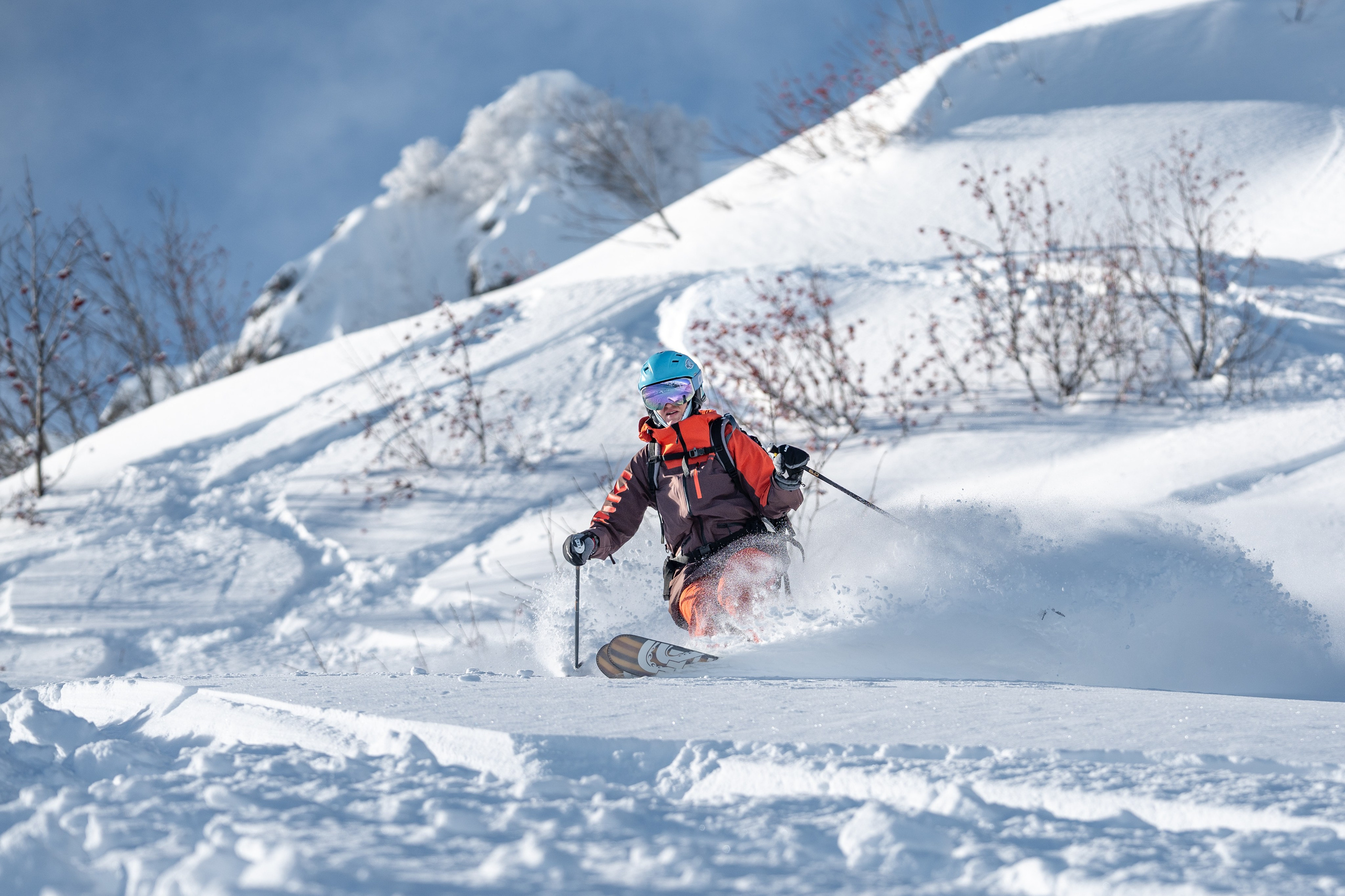 Внетрассовое катание в рамках фрирайд кэмпа с Еленой Ануфриковой. Репортажный фотограф в Красной Поляне и Сочи Павлюченко Екатерина