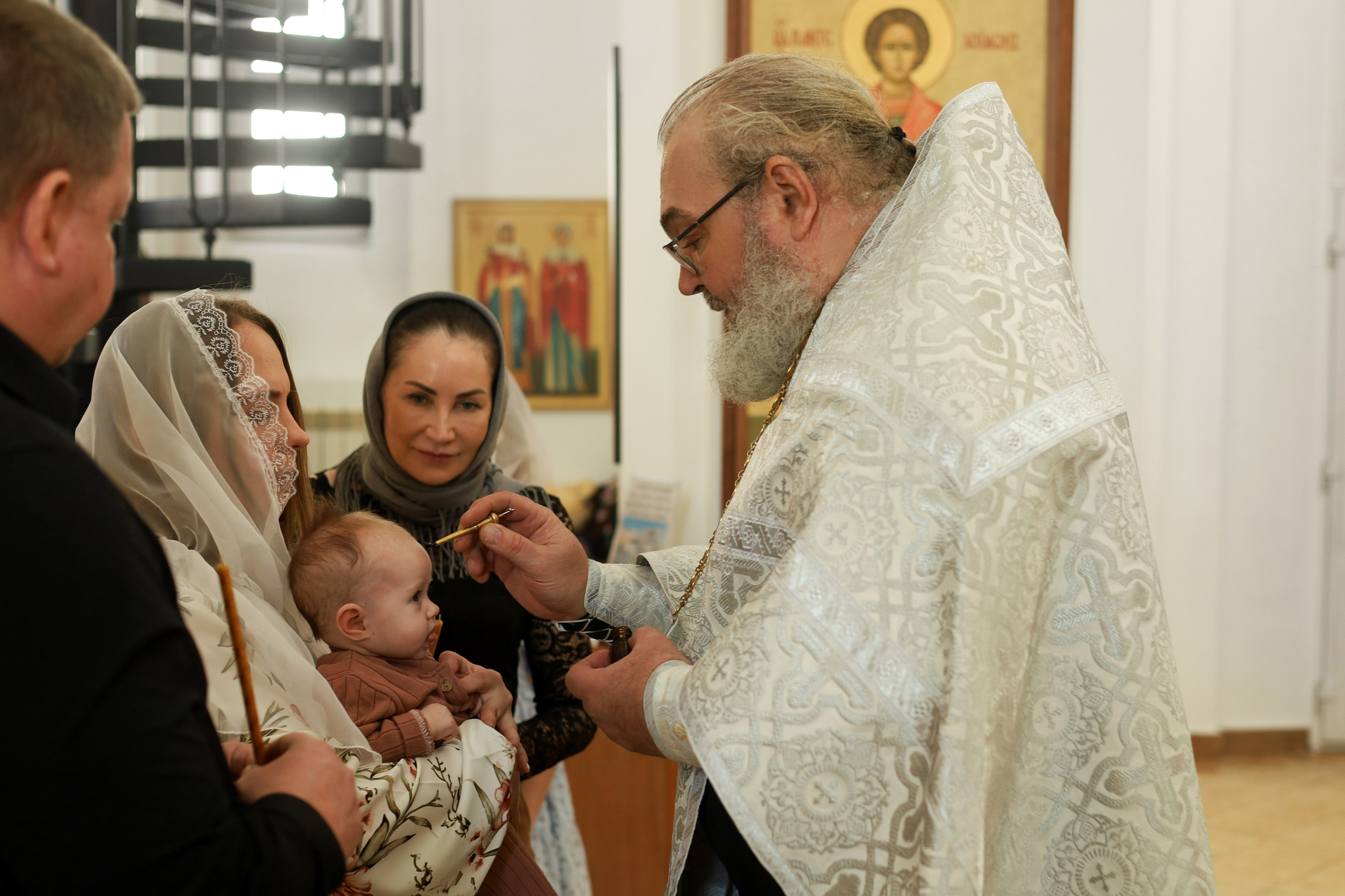 Таинство крещения. Фотограф новорожденных Саратов