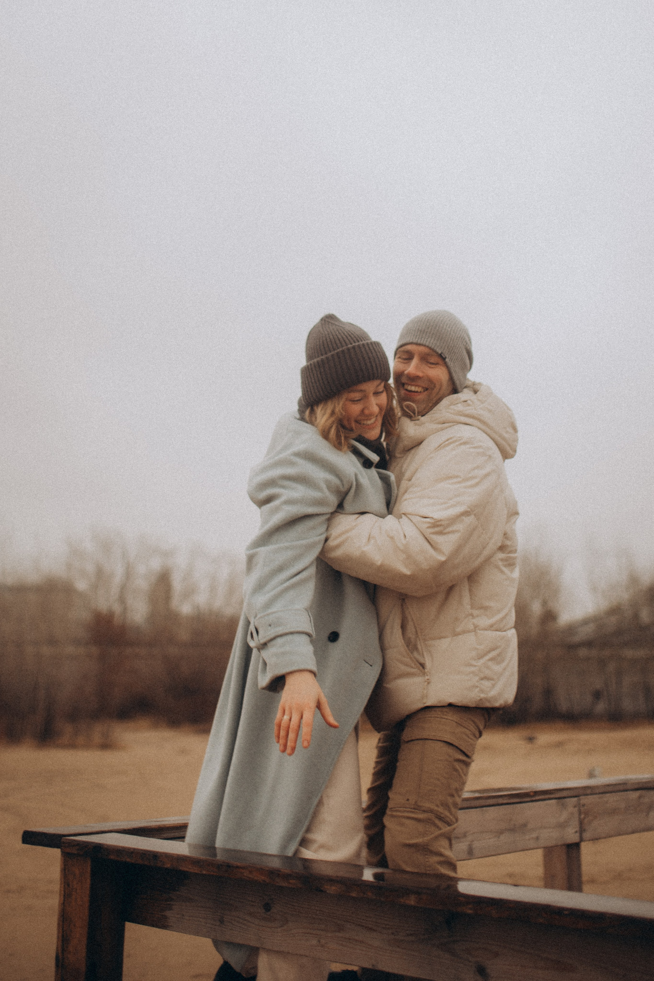 Осенний пляж. Свадебный фотограф Казань