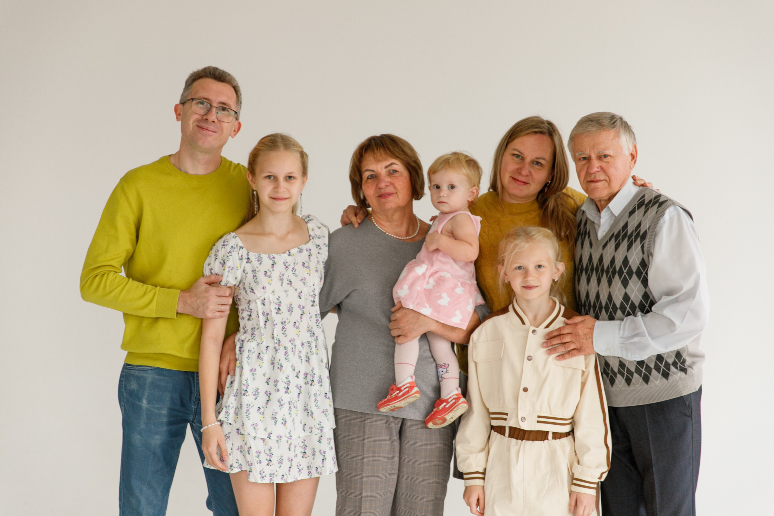 Дружная семья. Фотограф Москва и МО Анастасия Пясковская