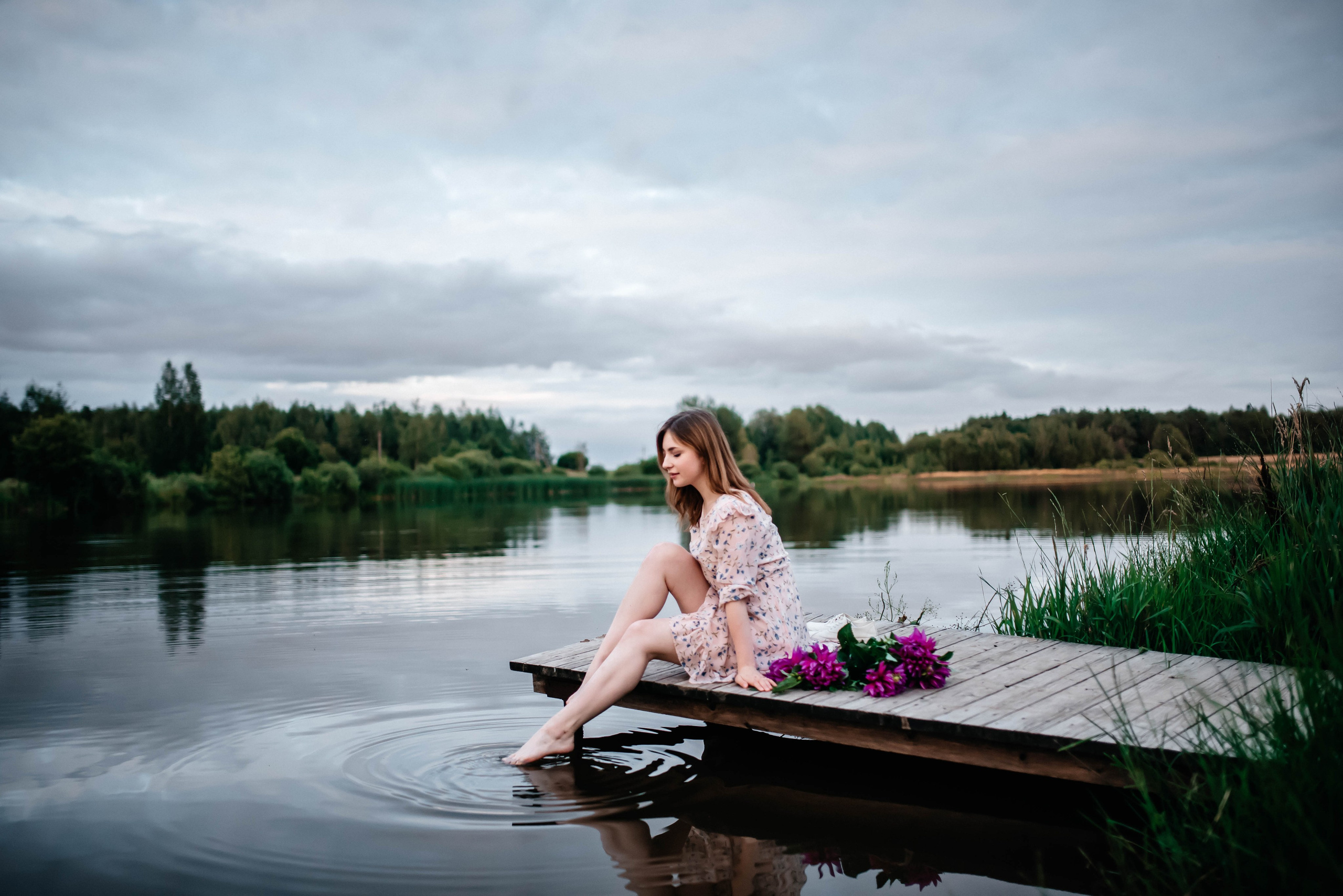 Маша, лето, закат. Главная