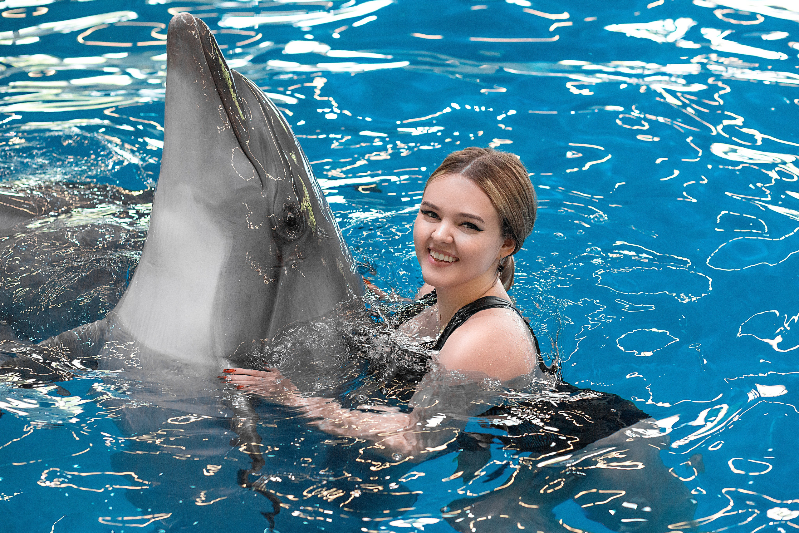Диана и дельфины. Фотосессия с лошадьми в Нижнем Новгороде