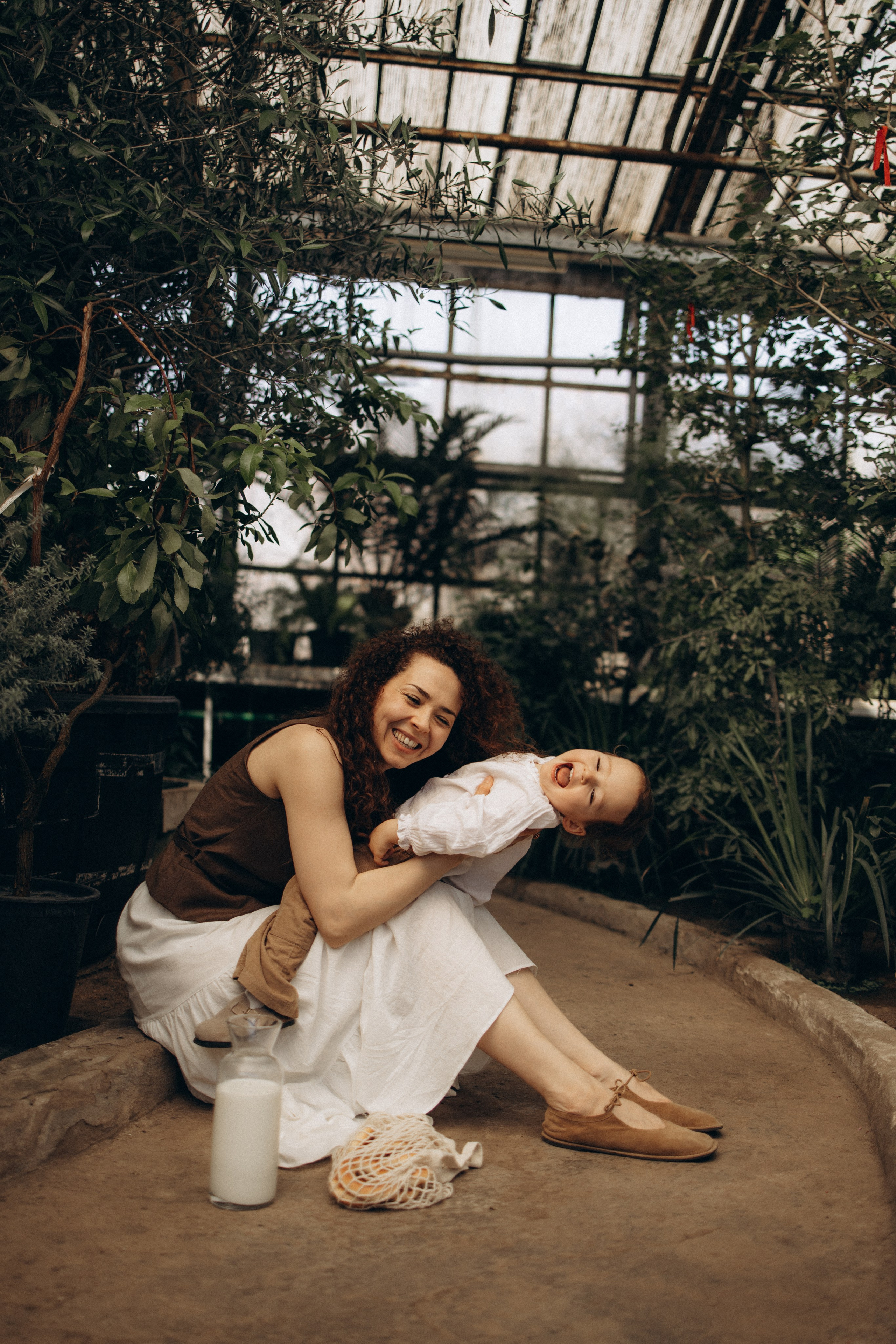 Прогулка по оранжерее. Семейный фотограф в Москве Ксения Аганина