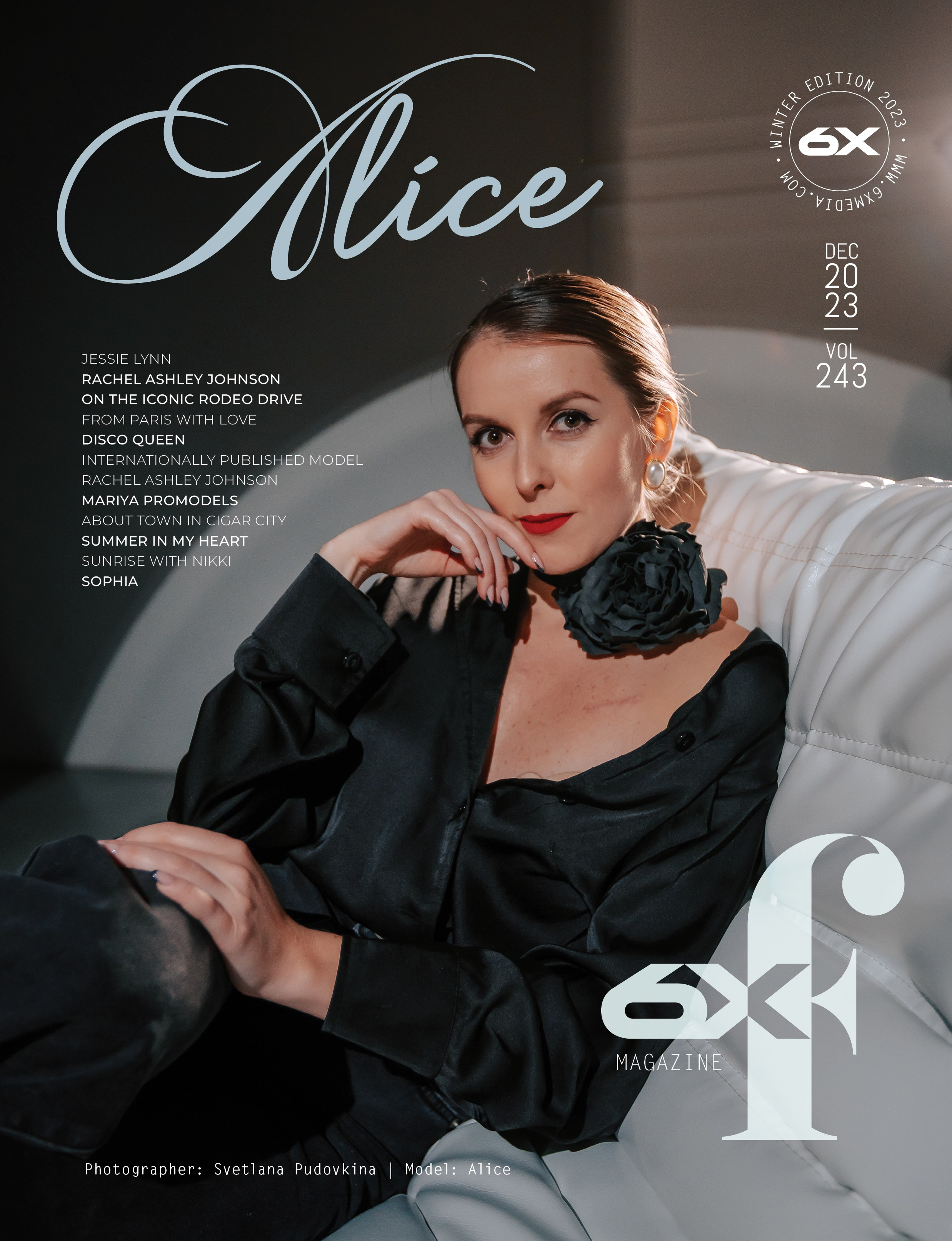 Обложка журнала и публикация в 6XF Атланта. Фотограф Тольятти Светлана Пудовкина