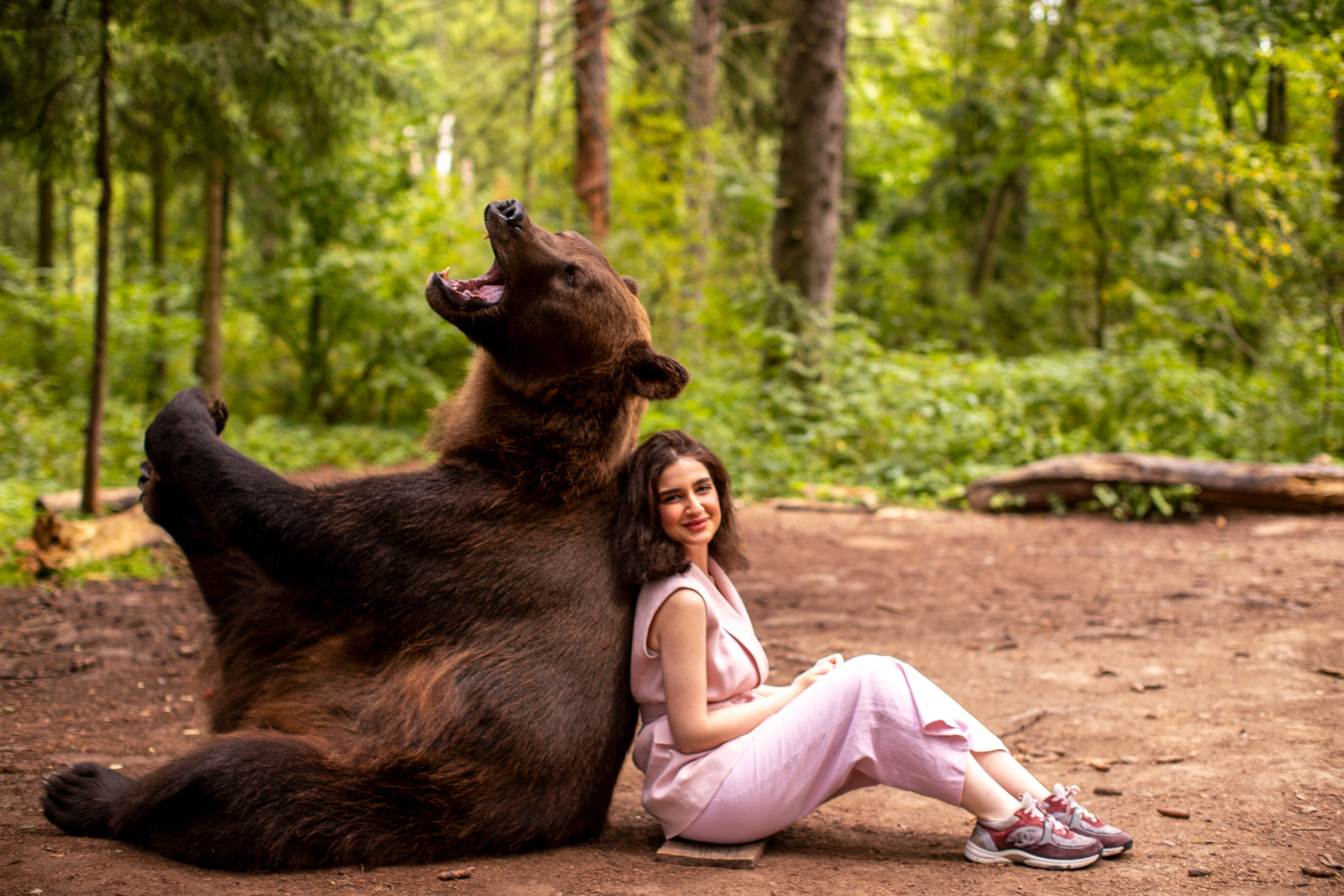 С медведем. Фотограф в Москве и в Московской области Сандра