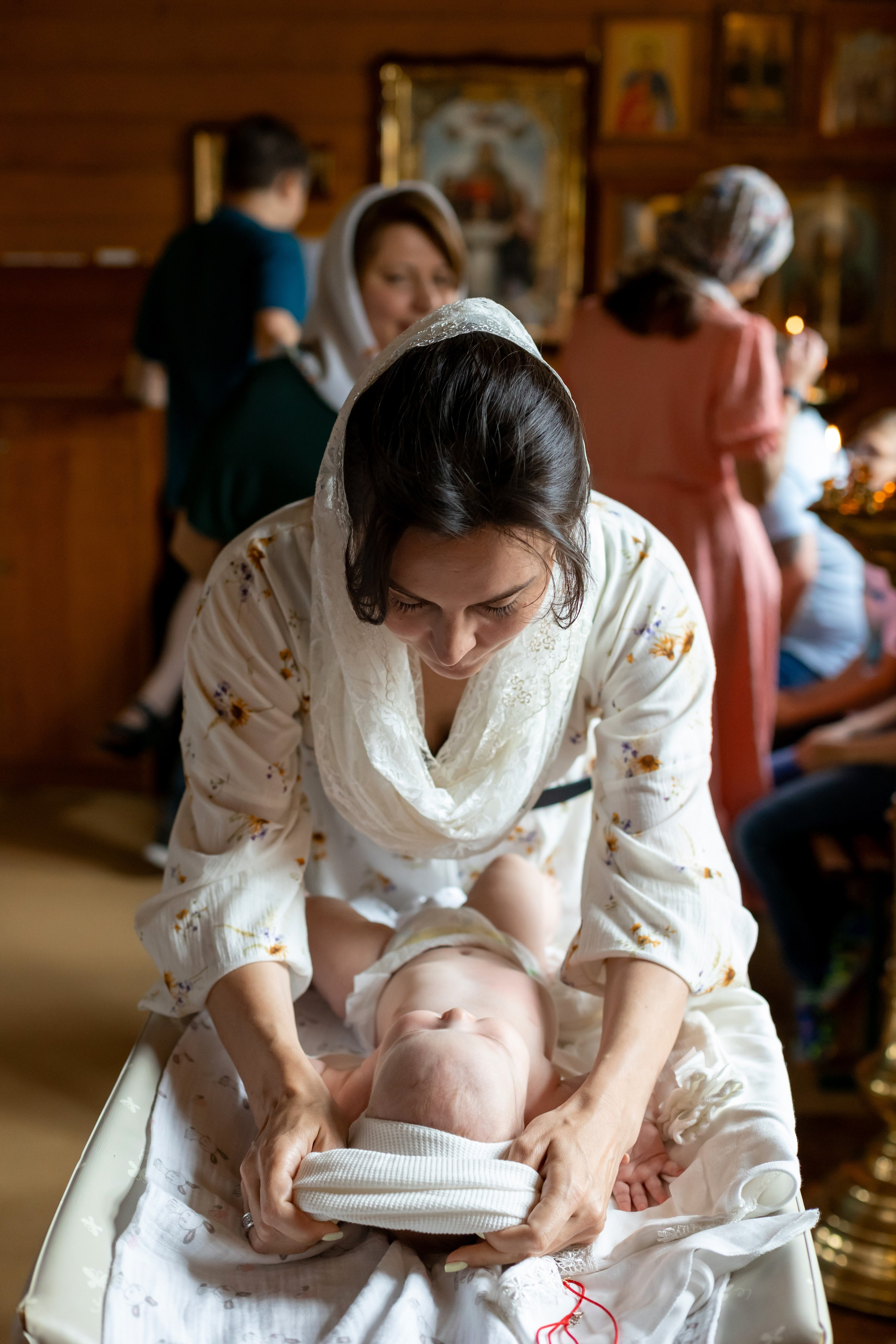 Таинство крещения Храм Святого страстотерпца Императора Николая Второго (г. Щелково). Фотограф Щелково/ Москва Татьяна Жучкова