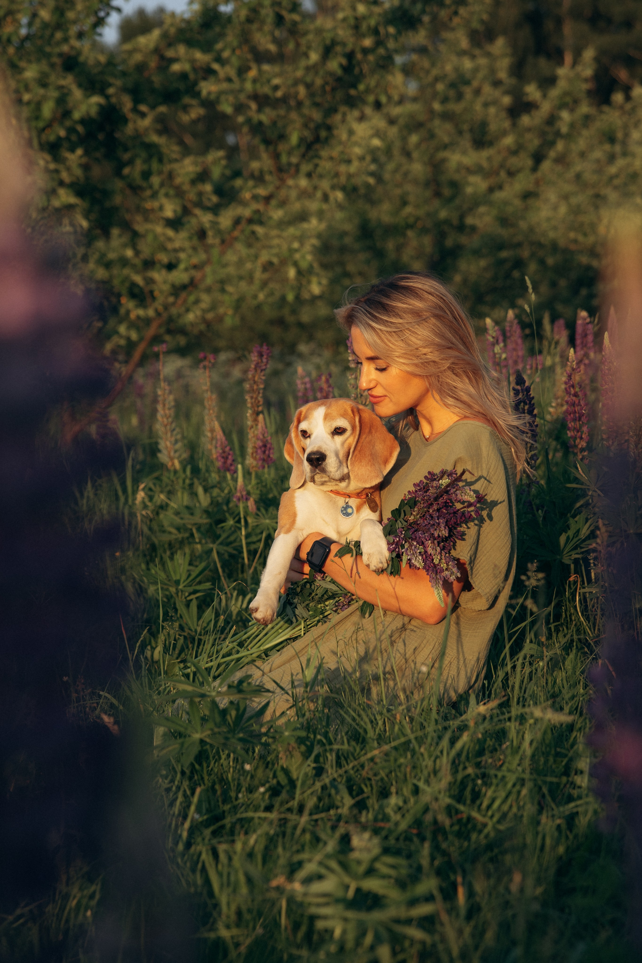 Кристина и Нора. На закате дня. Фотограф анималист в Казани Алина Сулейманова. Фотограф животных