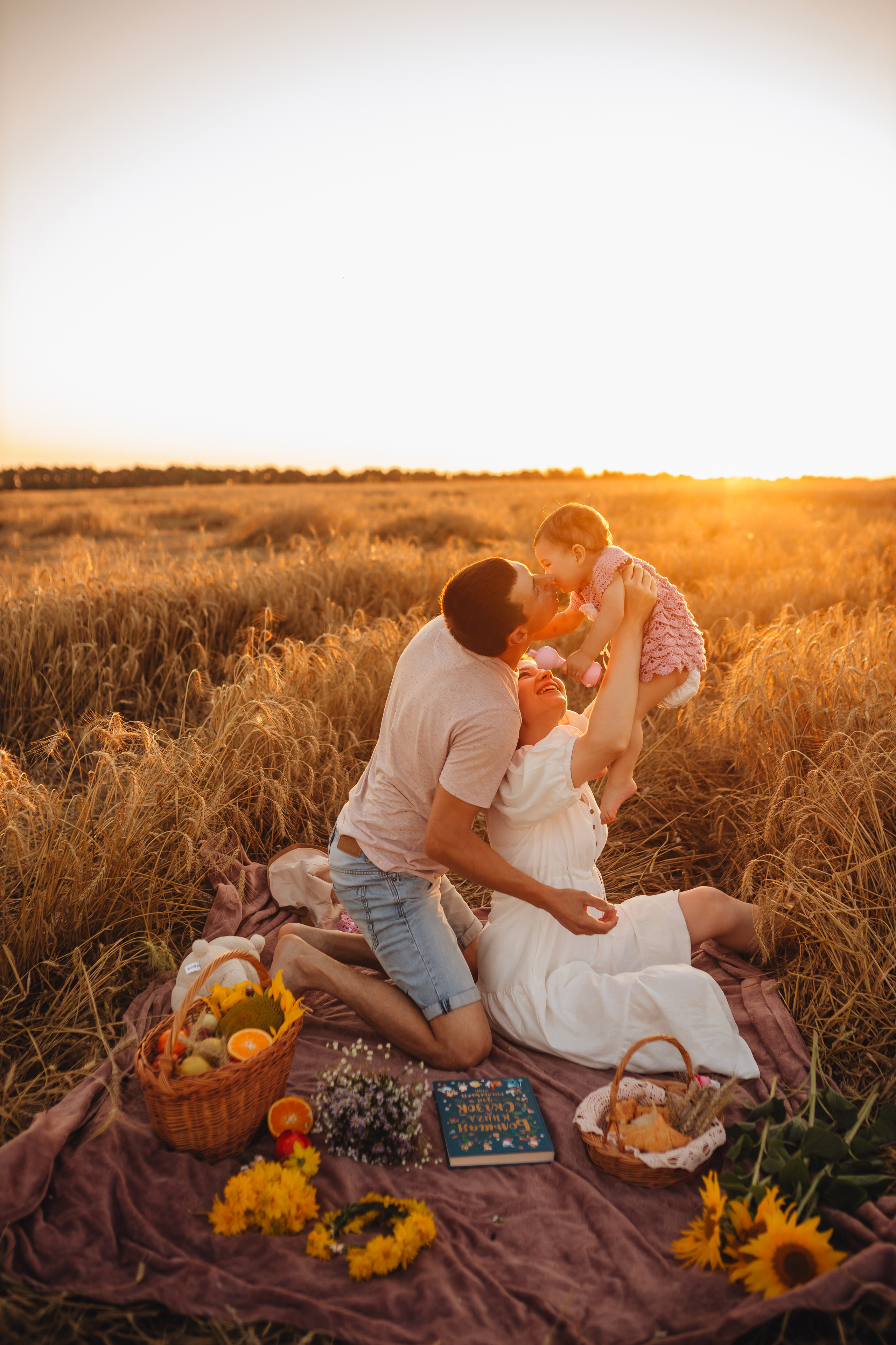 Апельсинчики в поле. Свадебный и семейный фотограф в Туле и области Маша Костина
