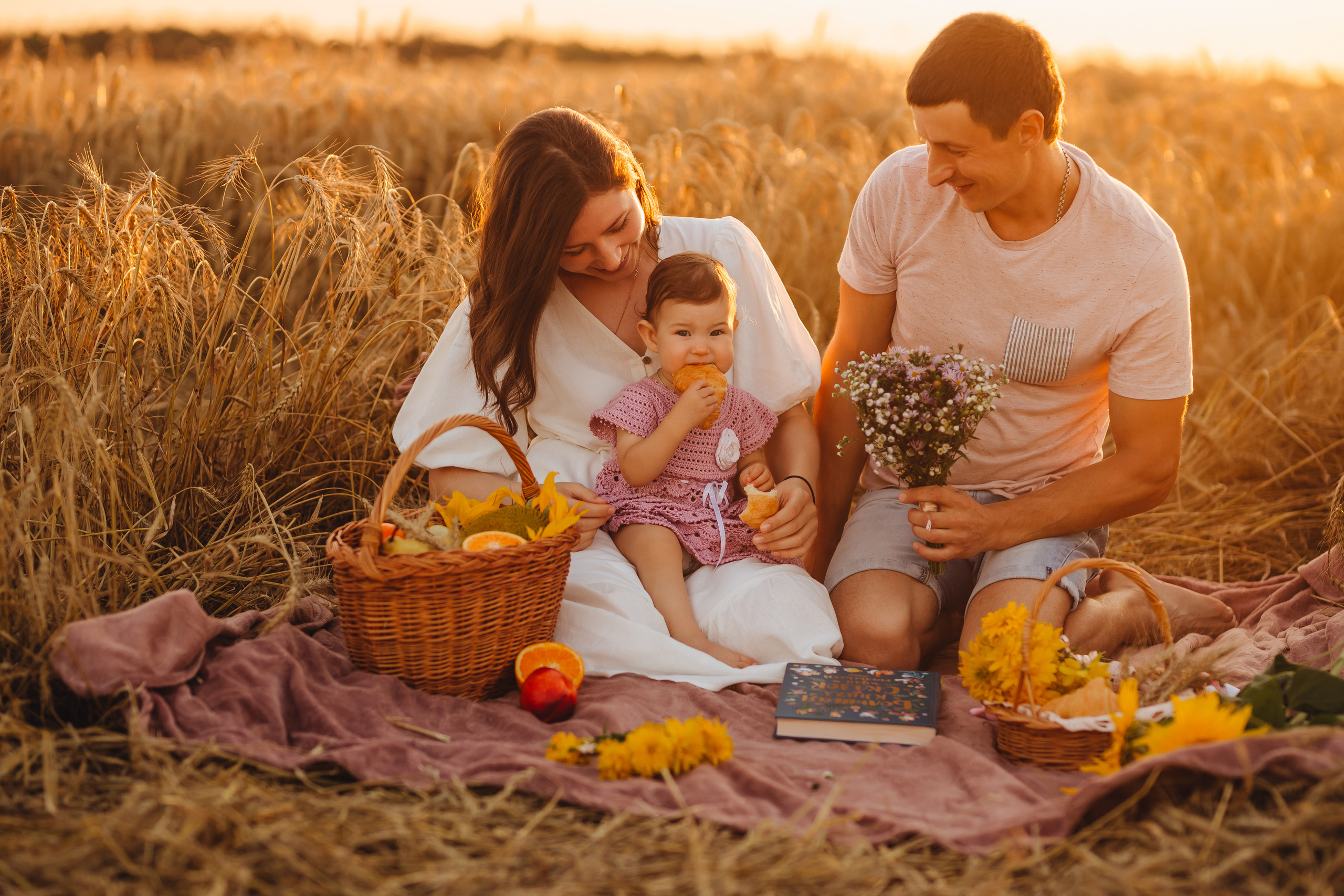 Апельсинчики в поле. Свадебный и семейный фотограф в Туле и области Маша Костина
