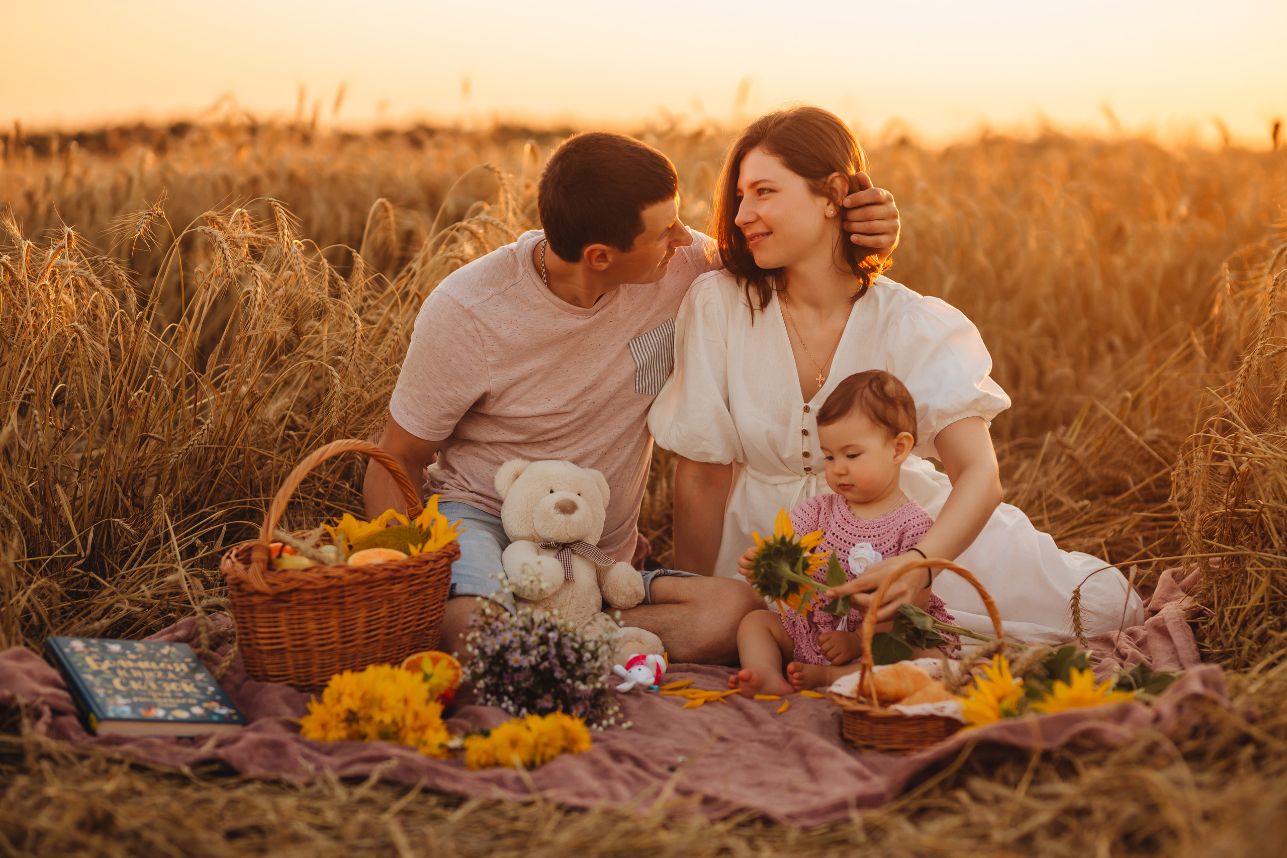 Апельсинчики в поле. Свадебный и семейный фотограф в Туле и области Маша Костина