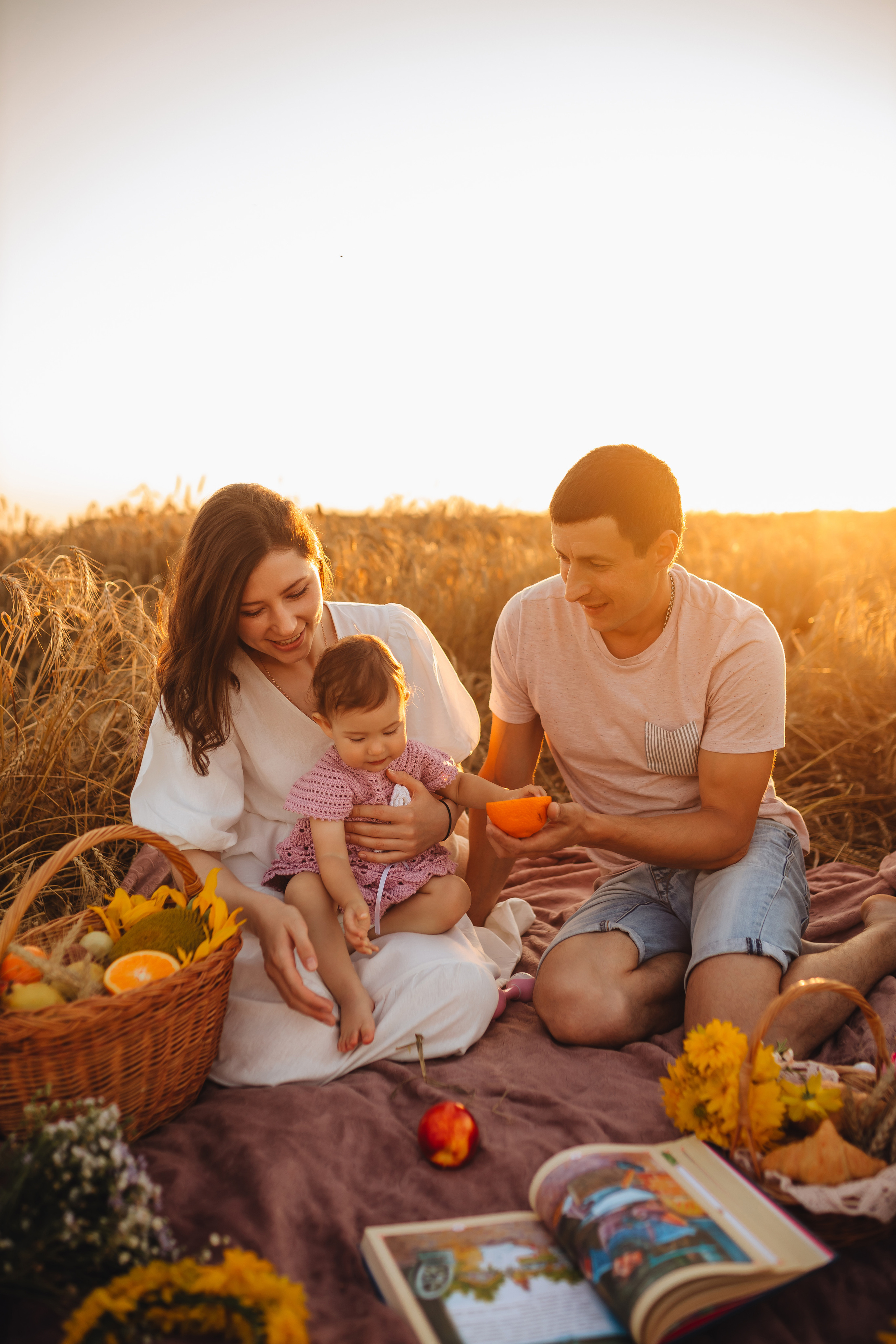 Апельсинчики в поле. Свадебный и семейный фотограф в Туле и области Маша Костина