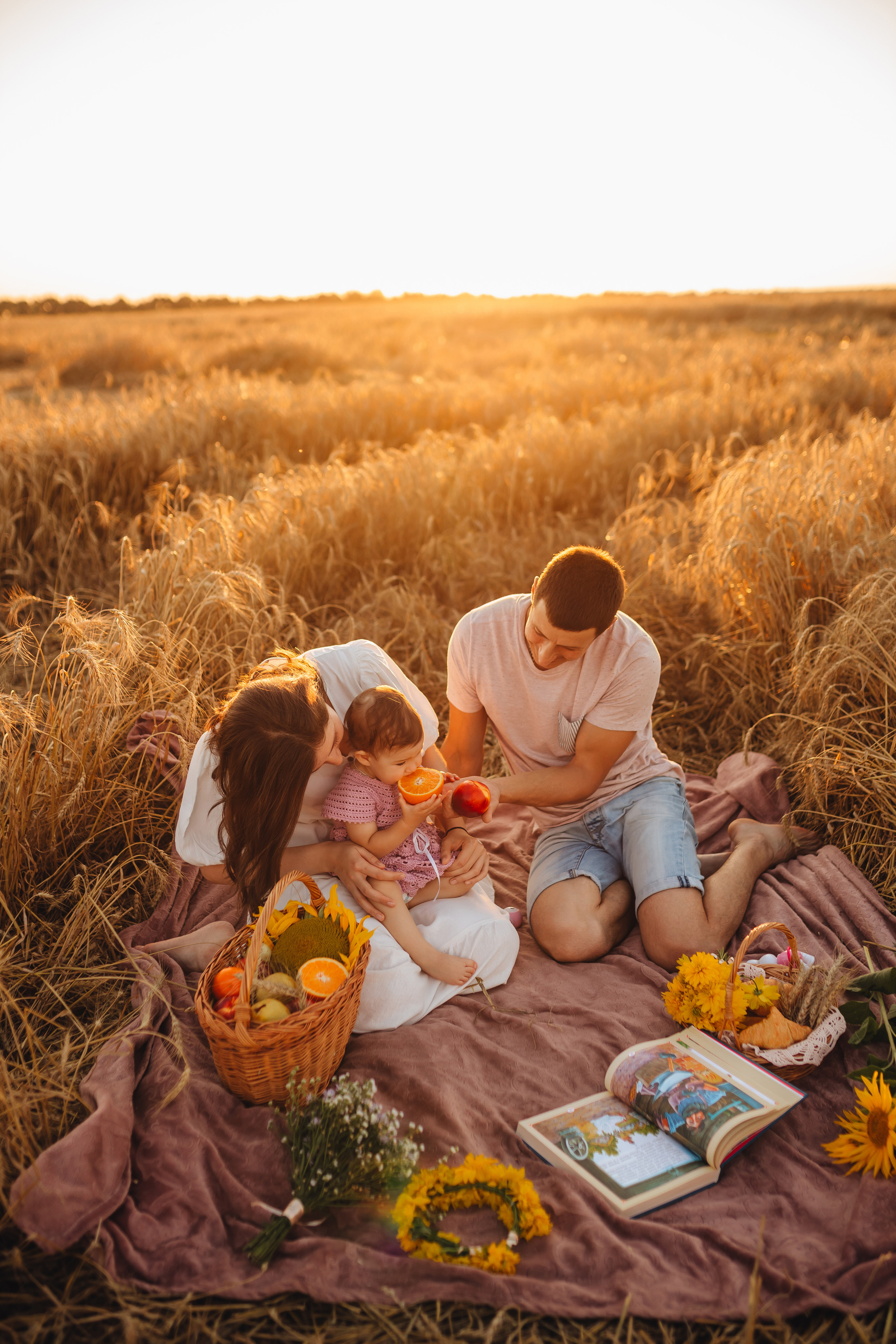 Апельсинчики в поле. Свадебный и семейный фотограф в Туле и области Маша Костина