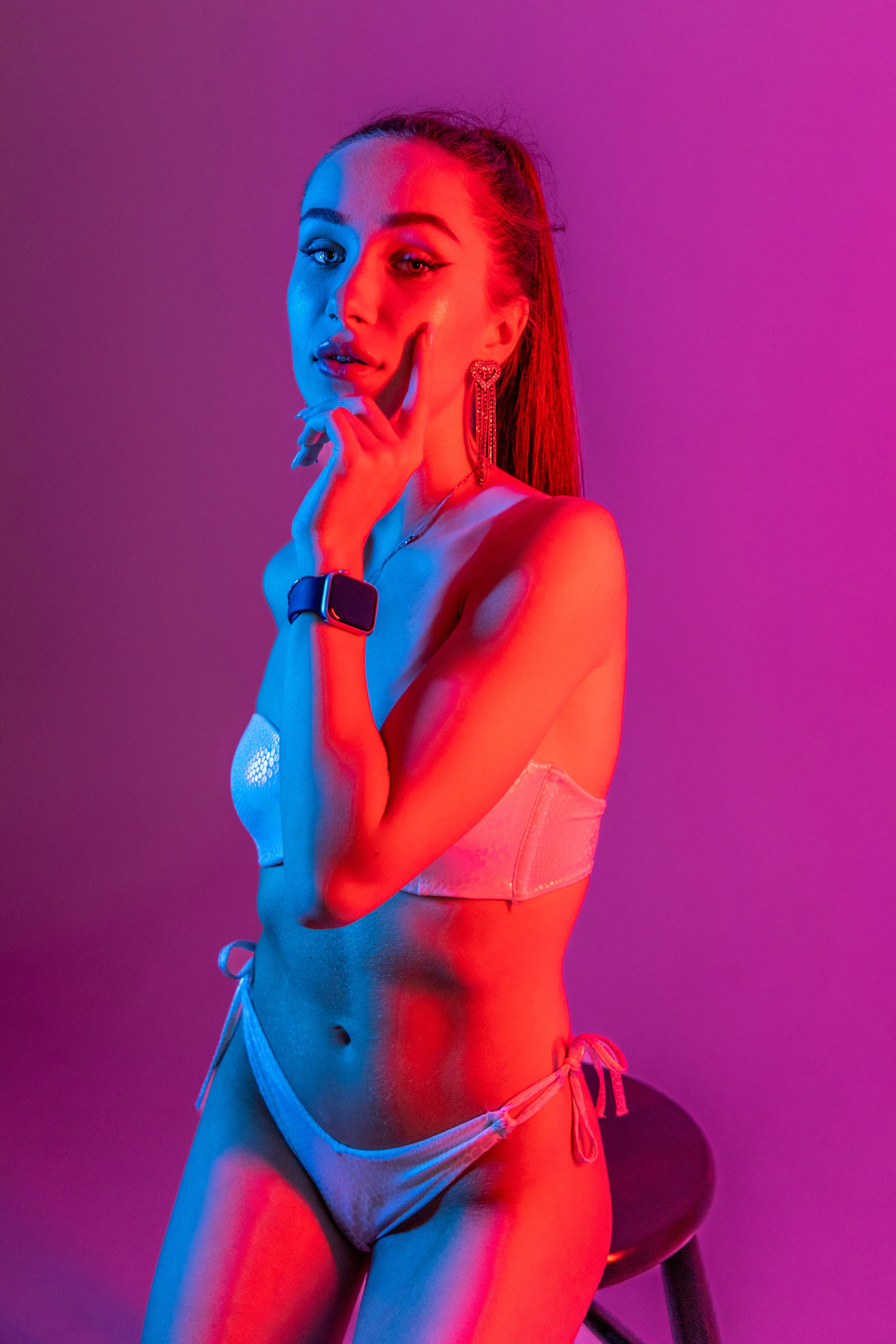 Фотосессия в белье на циклораме. Коммерческий фотограф Андрей Тремасов