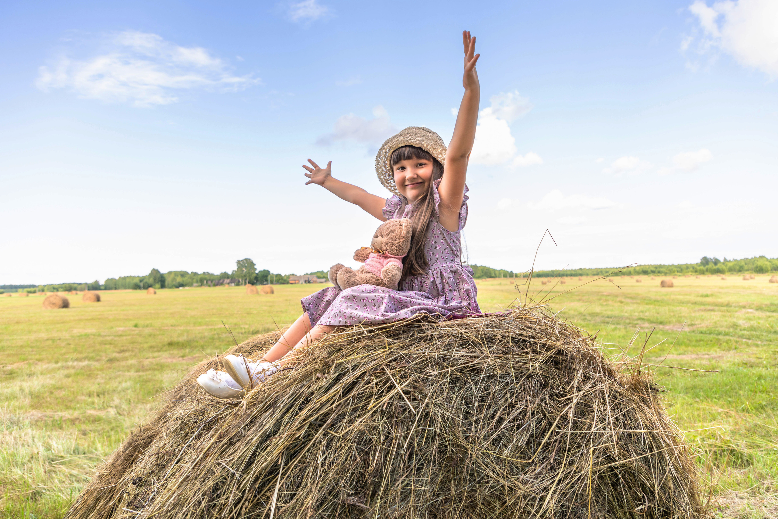 Фотосессия в поле овса. Коммерческий фотограф Андрей Тремасов