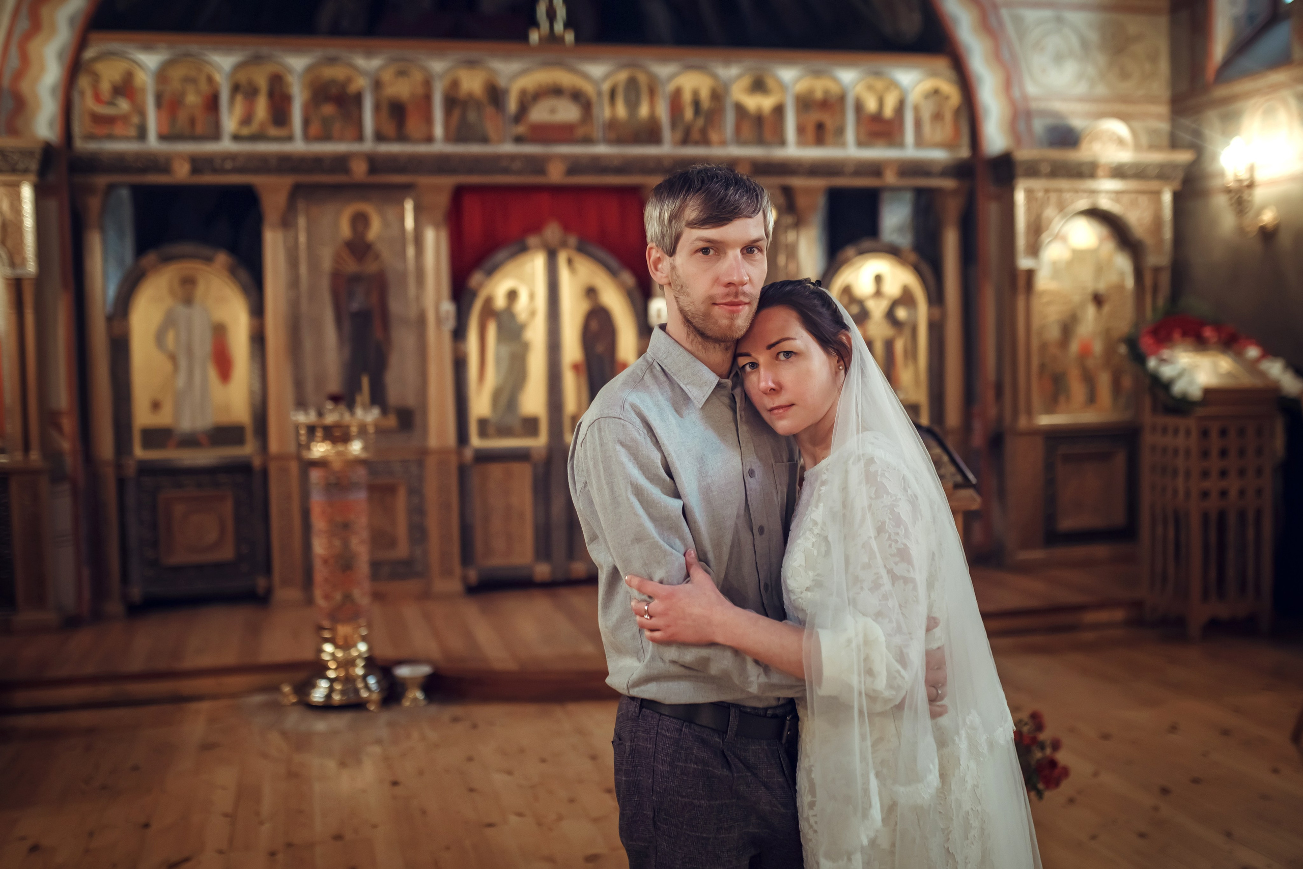 Венчание Андрея и Елены. Фотограф на Крещение, семейный фотограф в Москве