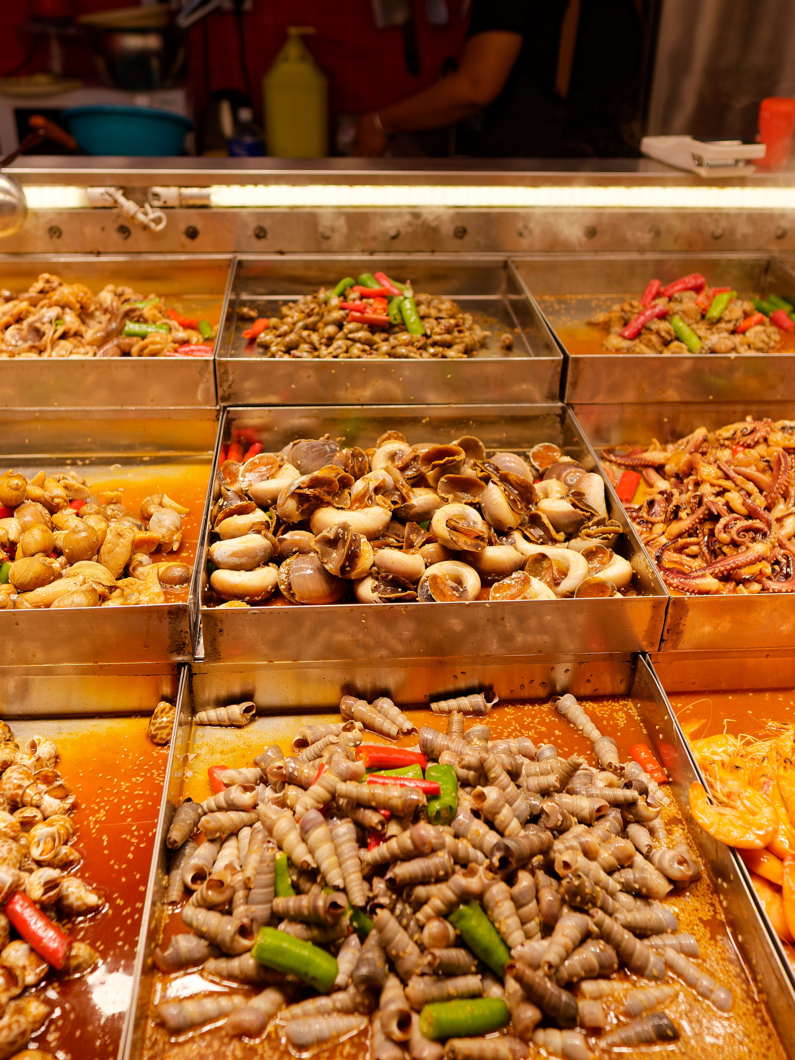 Хайнань 2026, «Food Street» ночная улица еды в Ялунване. Фотопрогулки по Миру