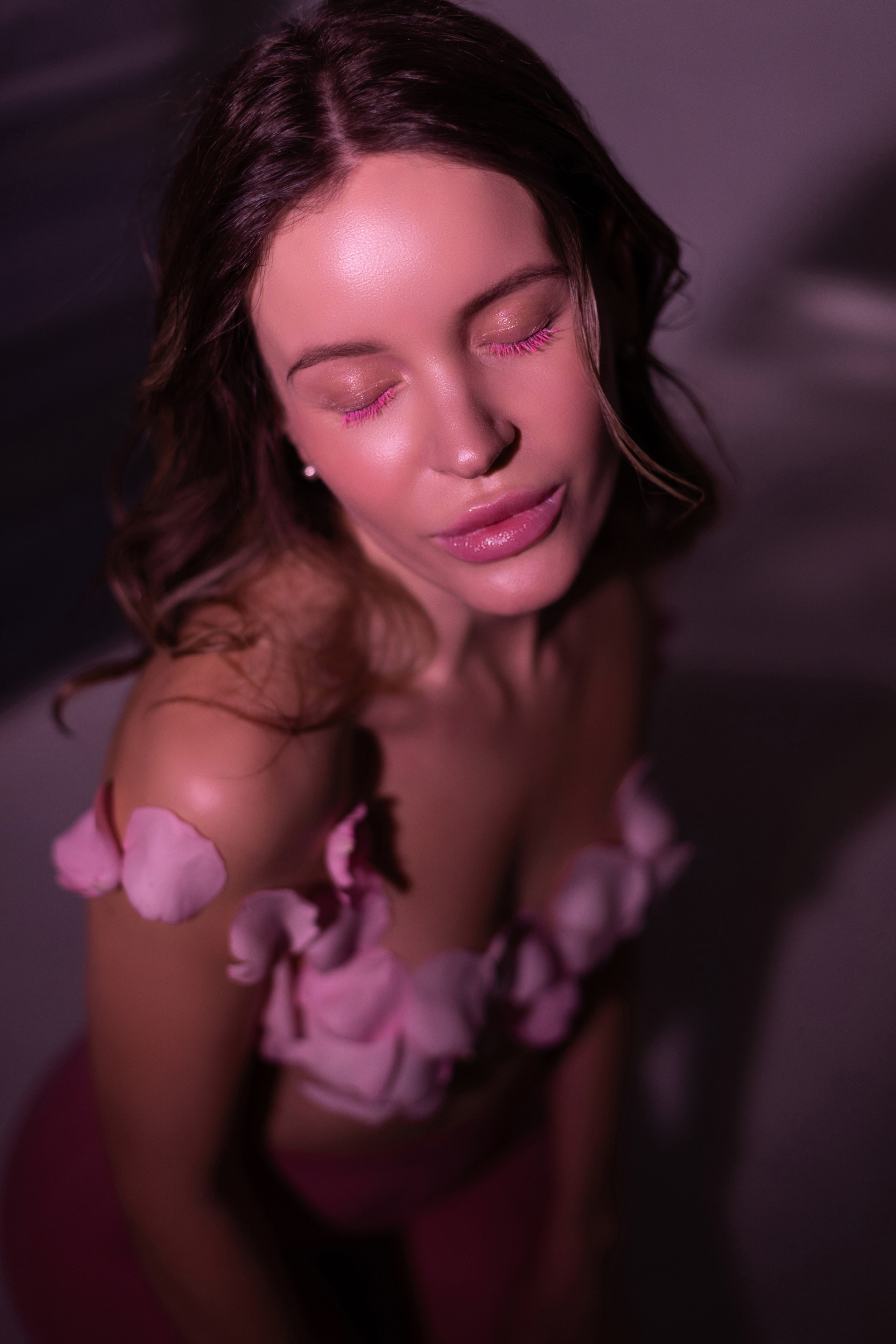 Рита «Pink flower». Фотограф Мария Щеголькова. Чувственный женский портрет