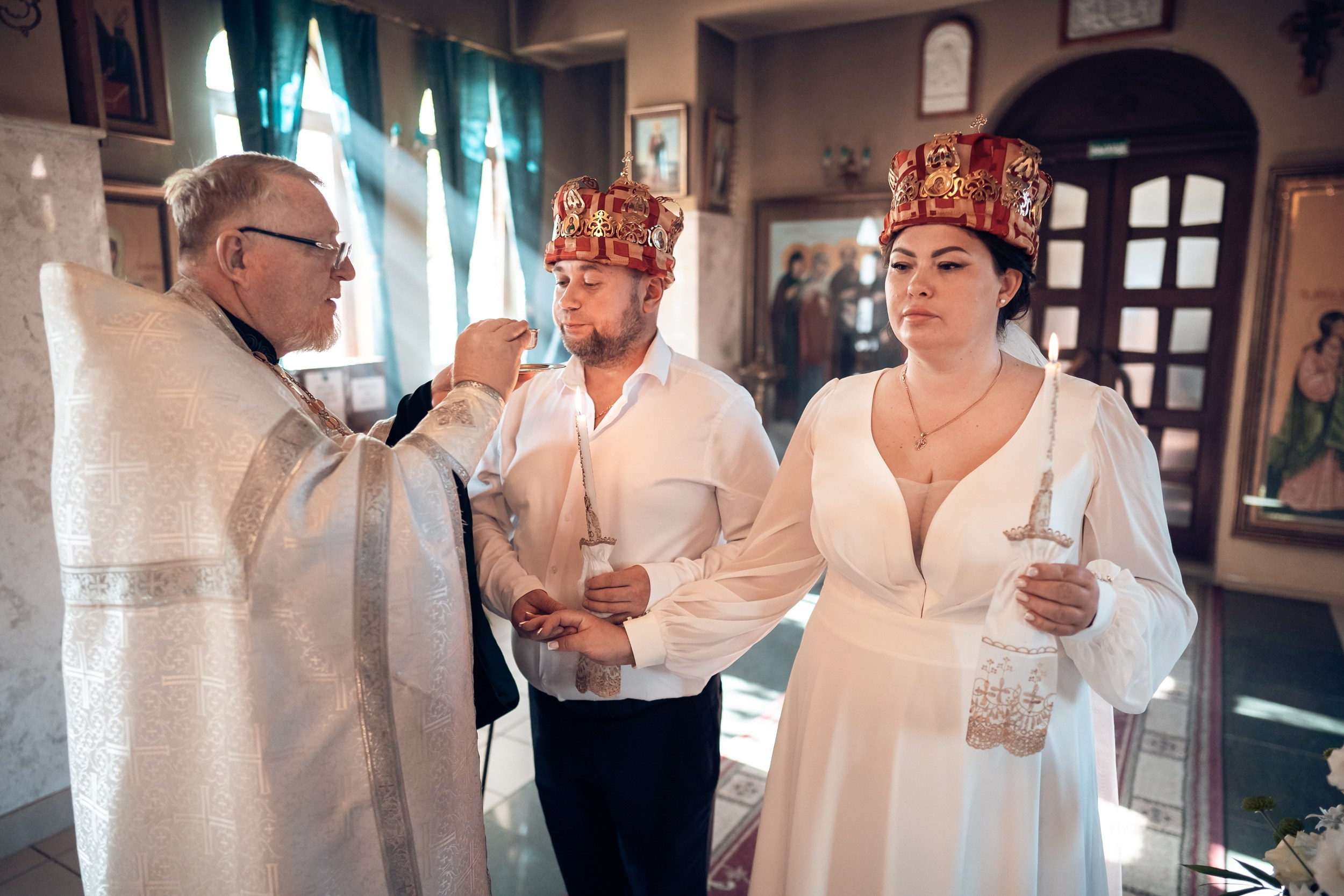 Венчание в храме Прп. Сергия Радонежского с. Орлиное. Церковный фотограф Севастополь