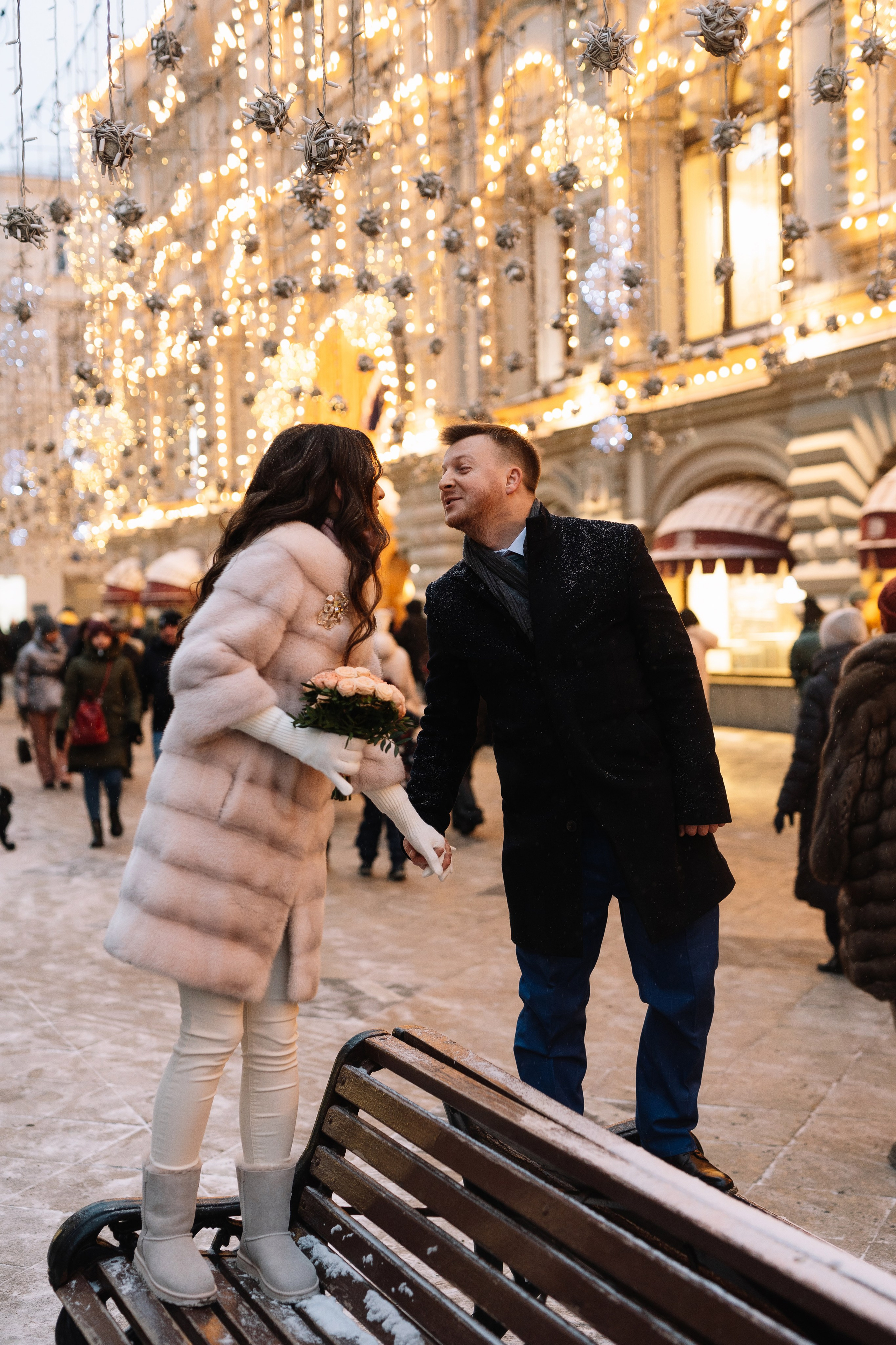 Свадебная фотосессия Лилии и Романа, прогулка в центре Москвы. Свадебный фотограф в Тамбове Павел Четвертков
