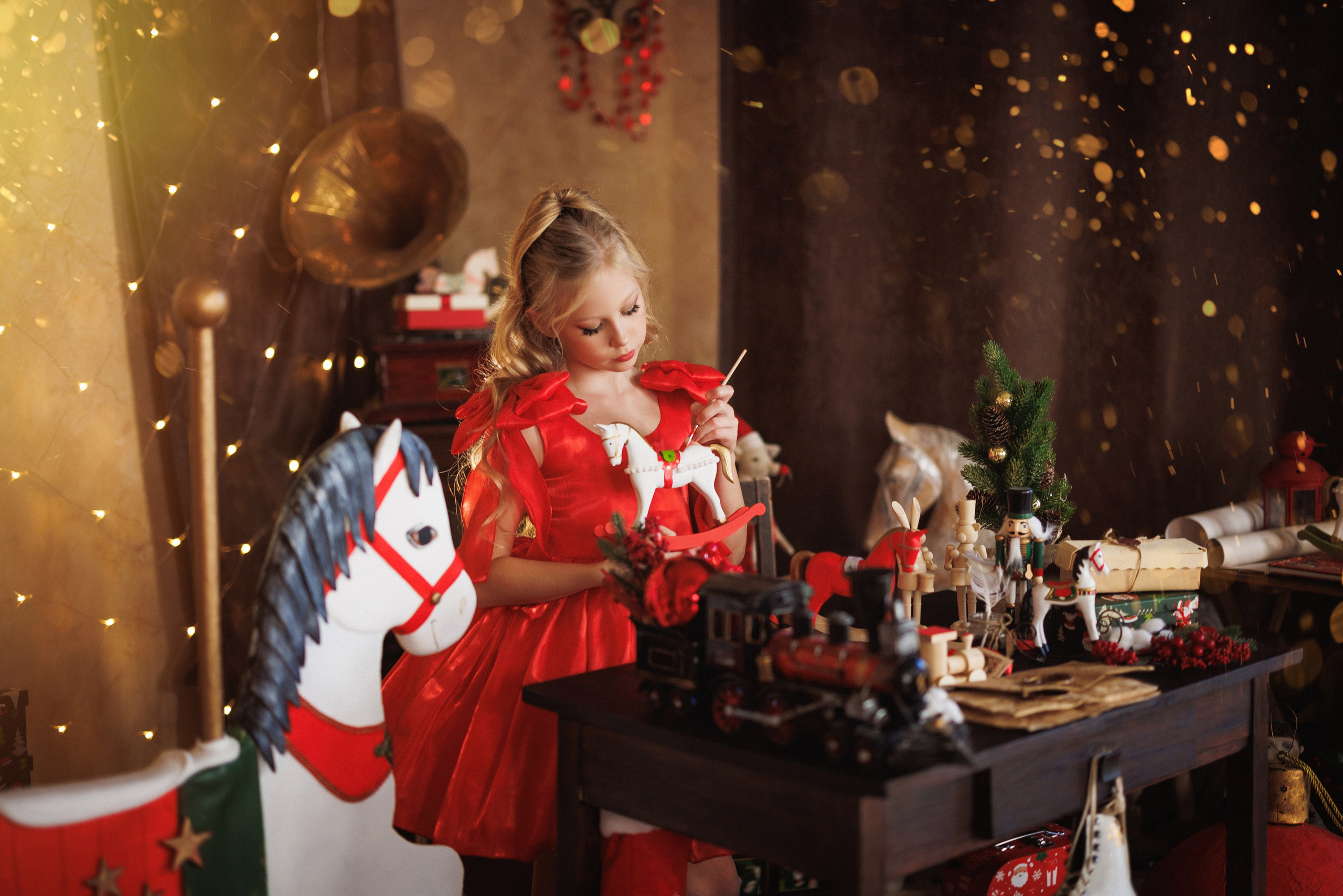 Сказочная новогодняя фотосессия с Сантой, город Краснодар. Семейный и детский фотограф в Краснодаре Анна Трашкова