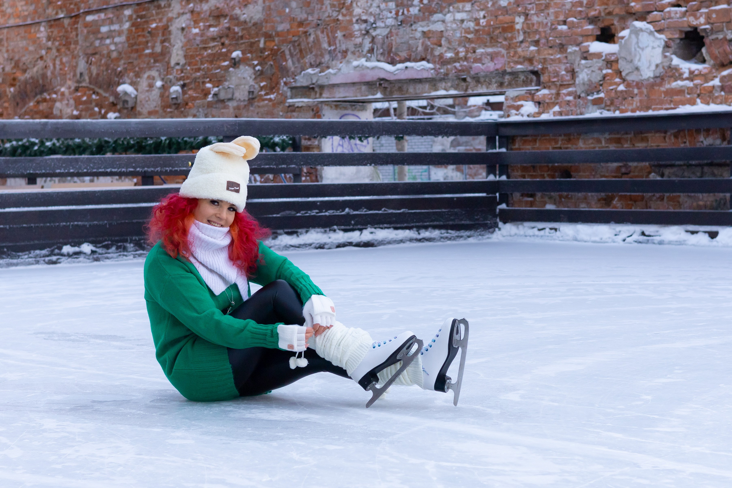 Алена. Зимняя фотопрогулка. Культурный квартал «Брусницын». Портретный фотограф Панферова Регина г. Санкт-Петербург, г. Казань