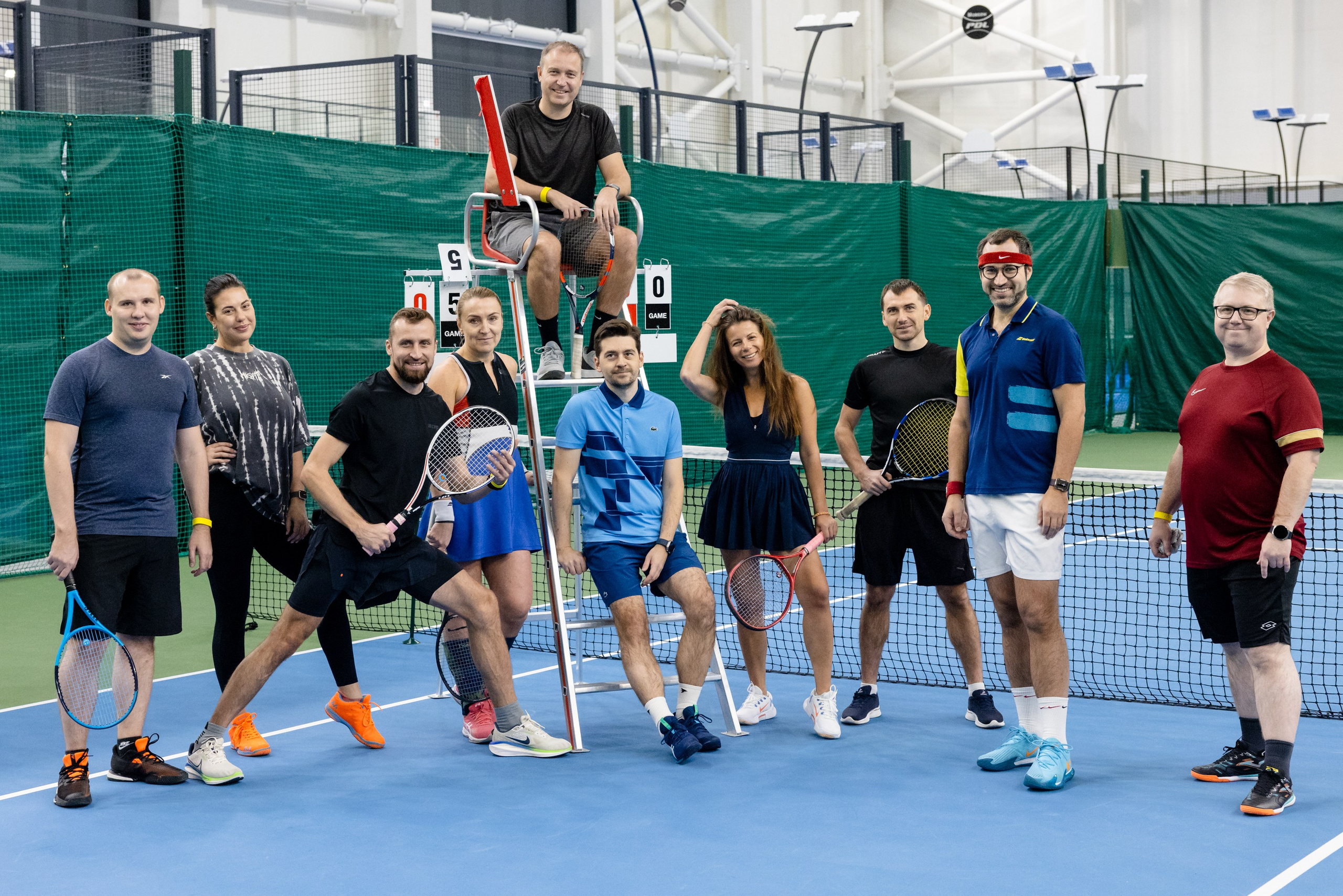 Субботняя игра в теннис. South HUB