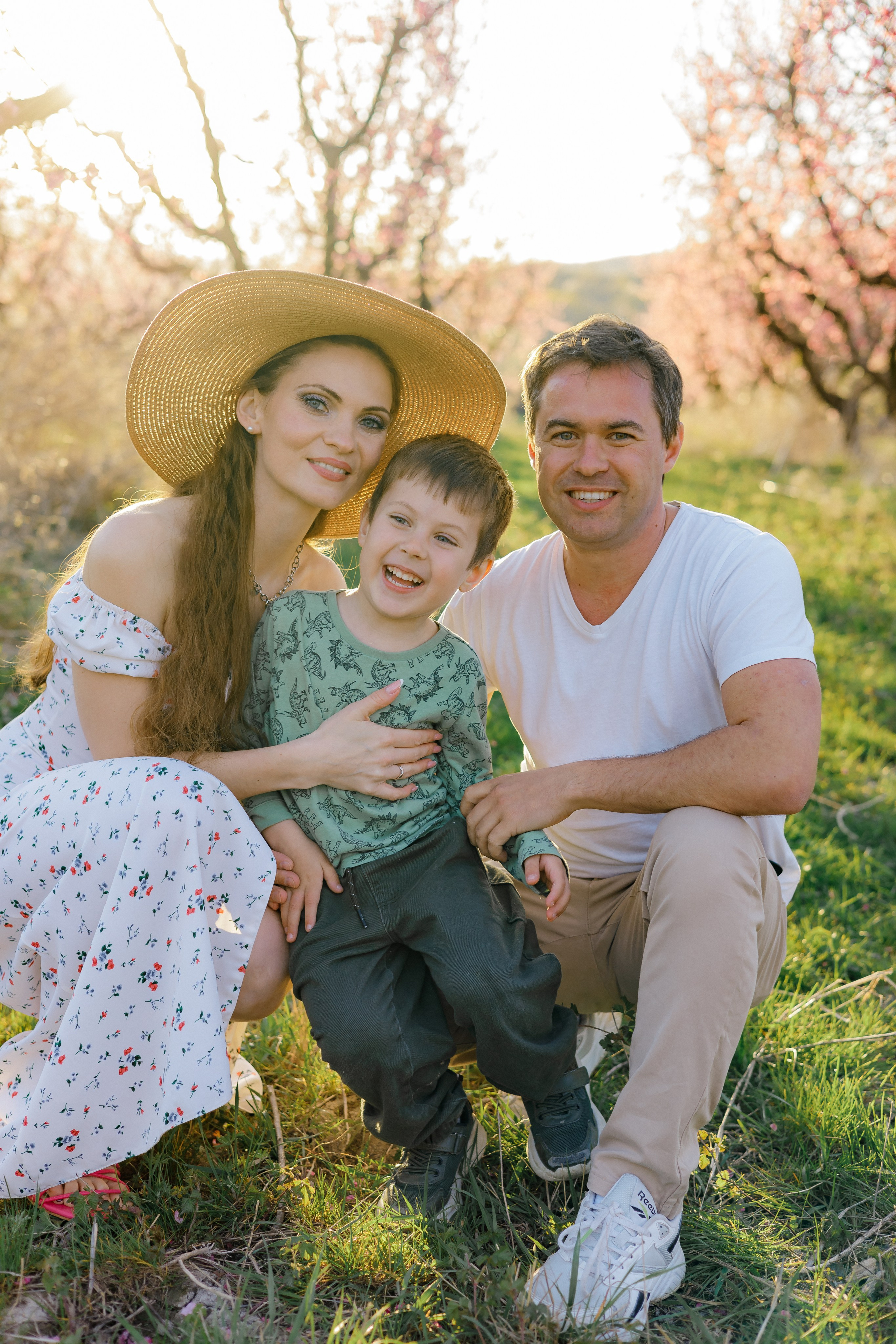 Закат в персиковом саду