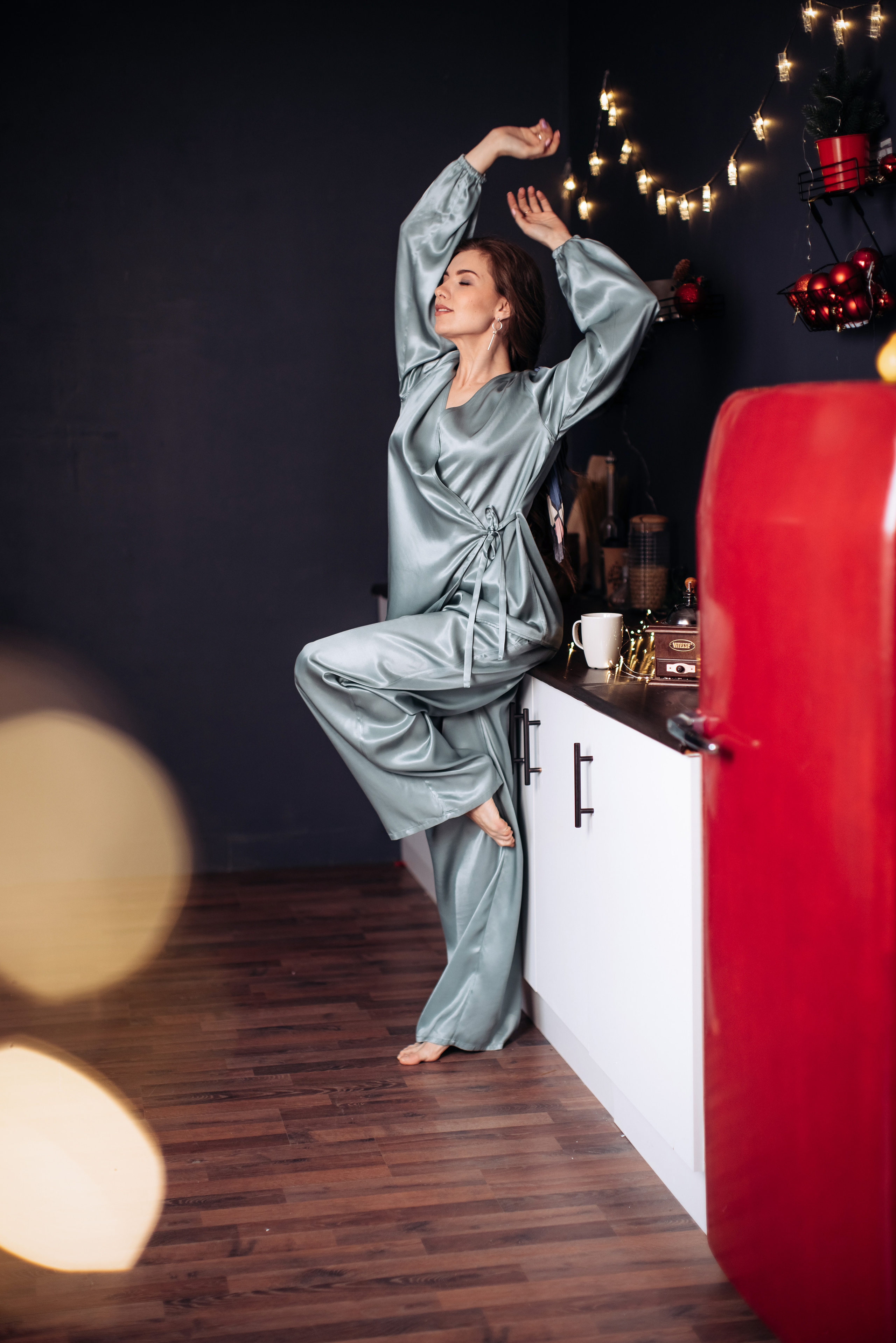 Евгения Новогоднее в пижамах. Анна Блохина Фотограф Звенигород Одинцово Истра Красногорск Москва