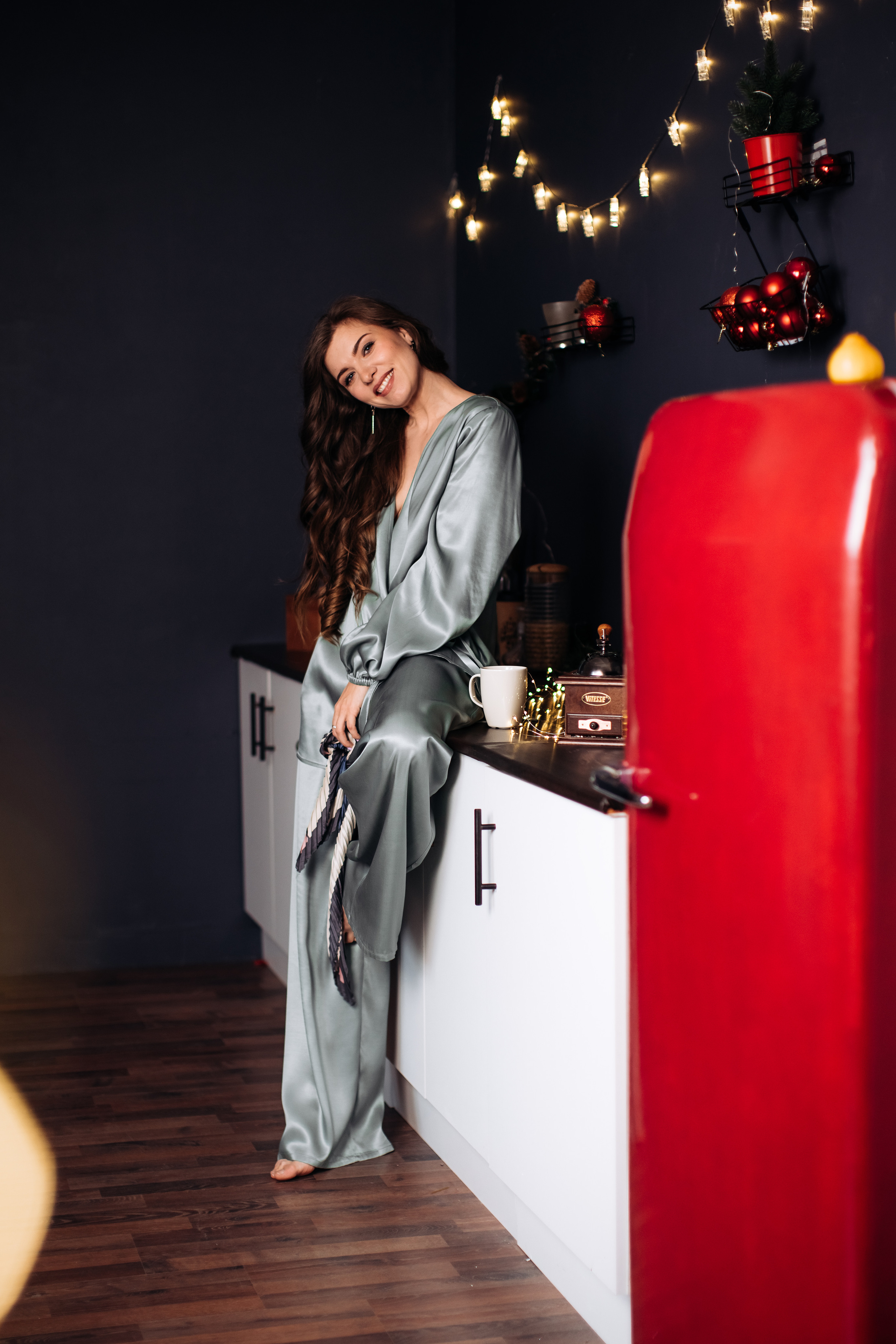 Евгения Новогоднее в пижамах. Анна Блохина Фотограф Звенигород Одинцово Истра Красногорск Москва