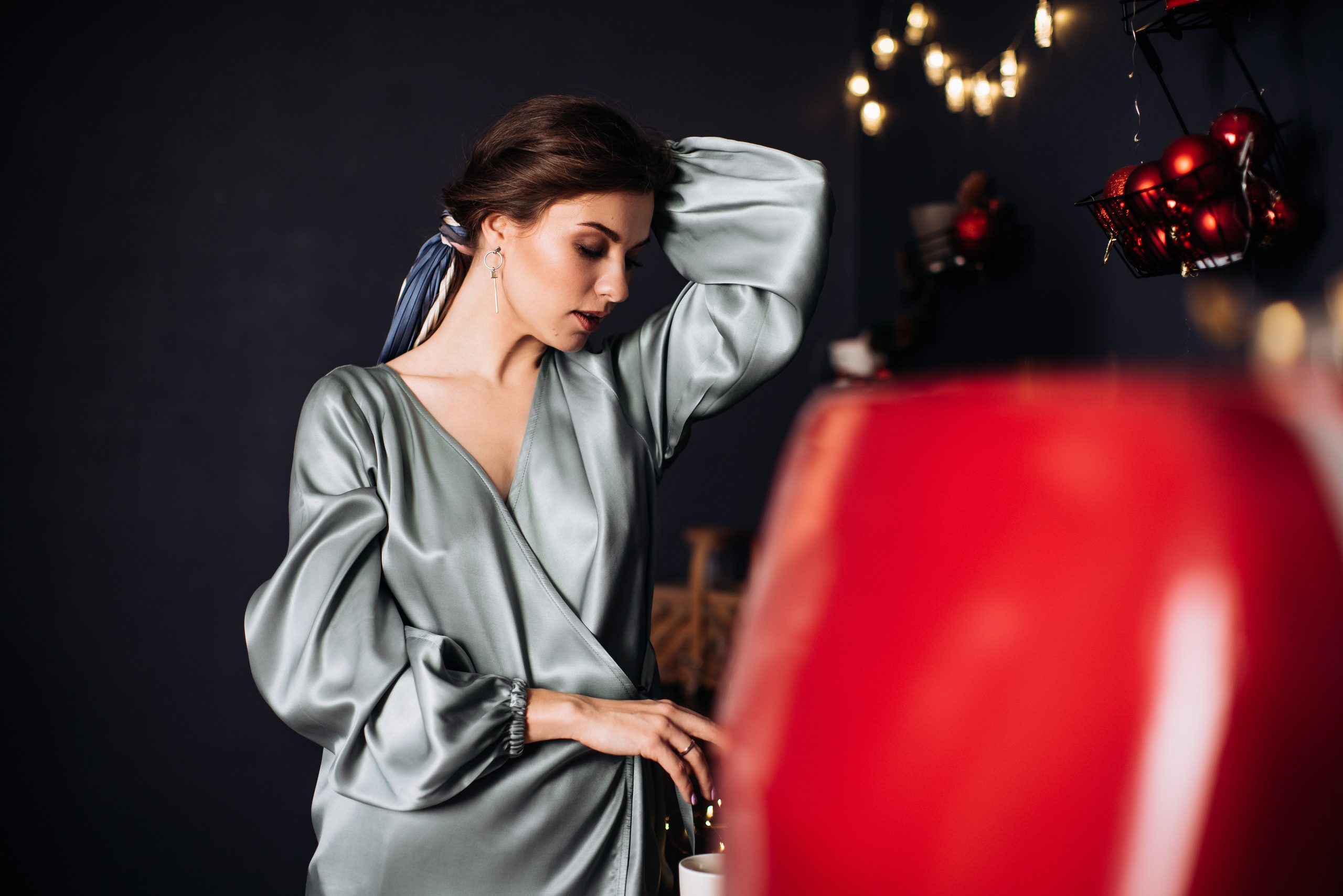 Евгения Новогоднее в пижамах. Анна Блохина Фотограф Звенигород Одинцово Истра Красногорск Москва