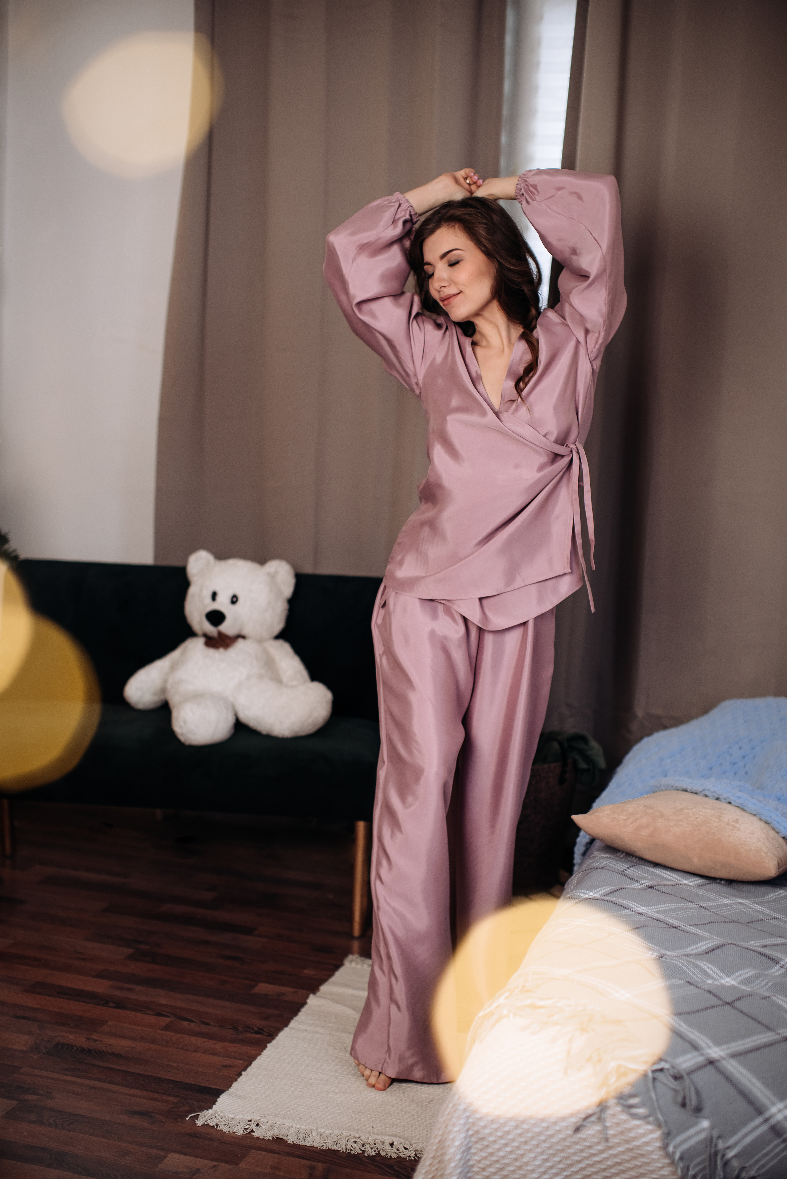 Евгения Новогоднее в пижамах. Анна Блохина Фотограф Звенигород Одинцово Истра Красногорск Москва