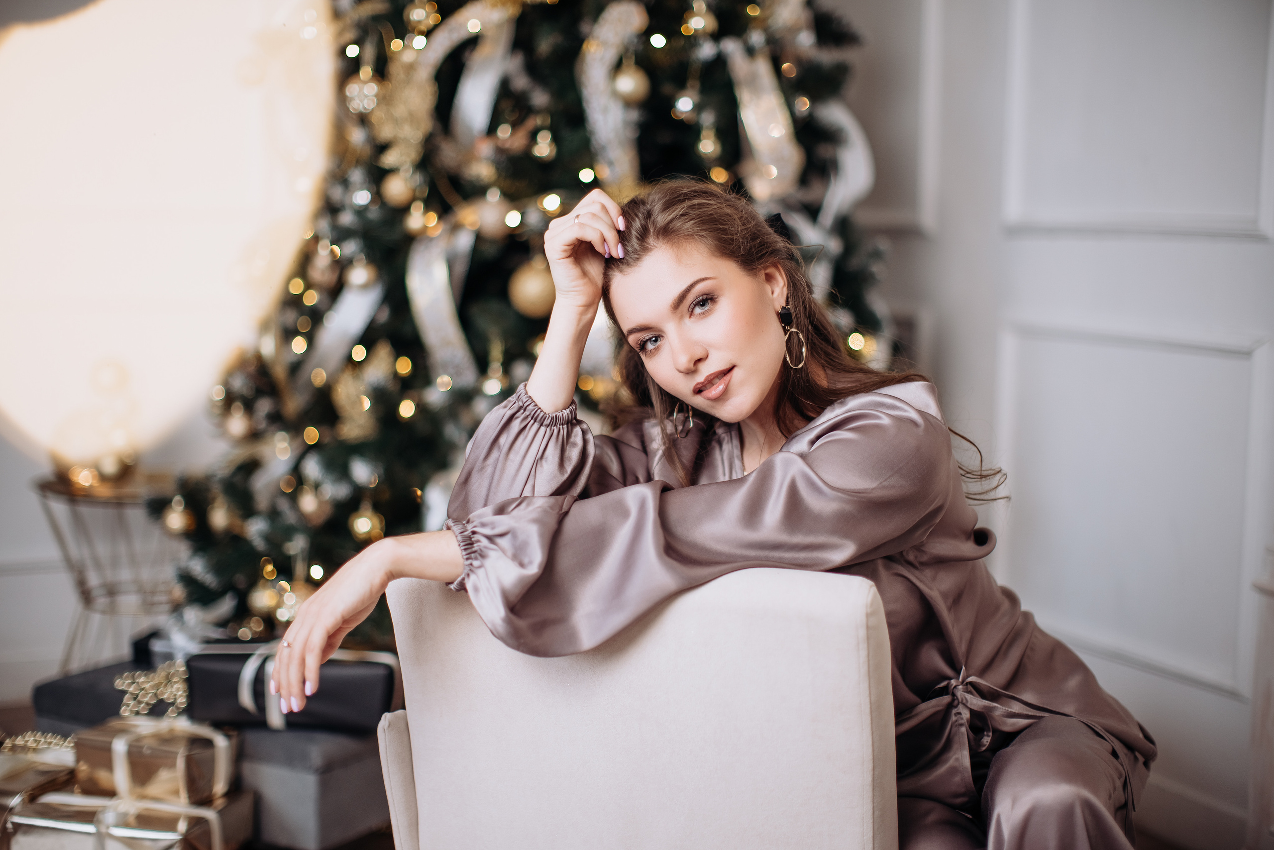 Евгения Новогоднее в пижамах. Анна Блохина Фотограф Звенигород Одинцово Истра Красногорск Москва