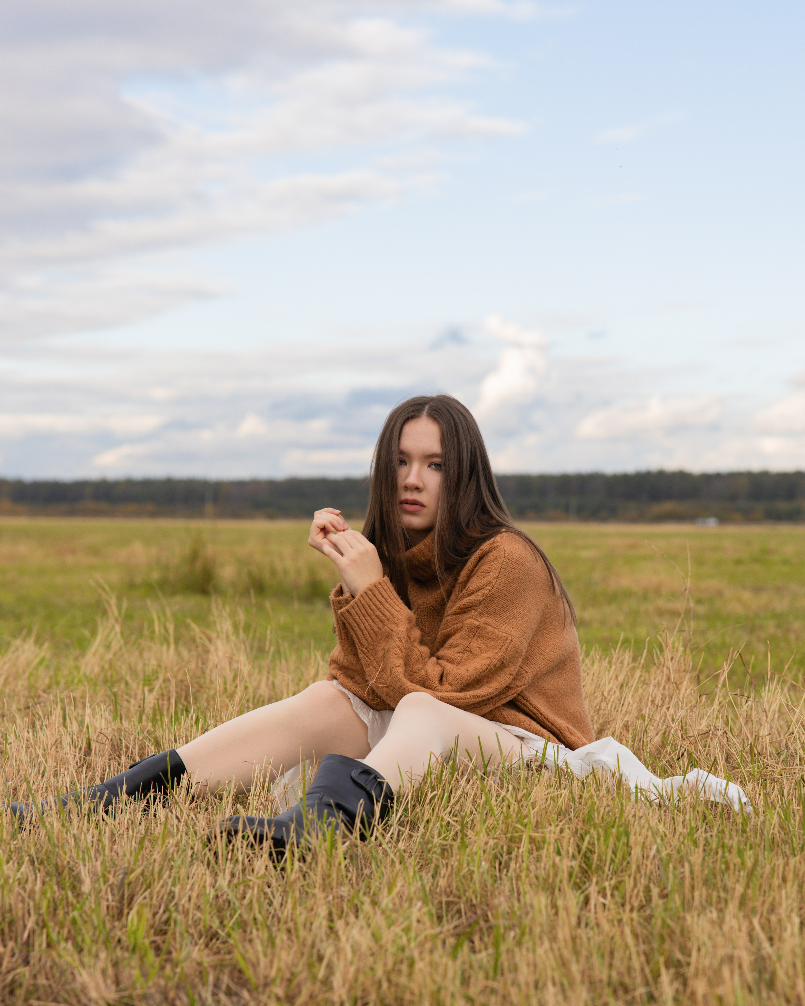Прогулка в поле осенью. Фотограф в Санкт-Петербурге Вагнер Юлия