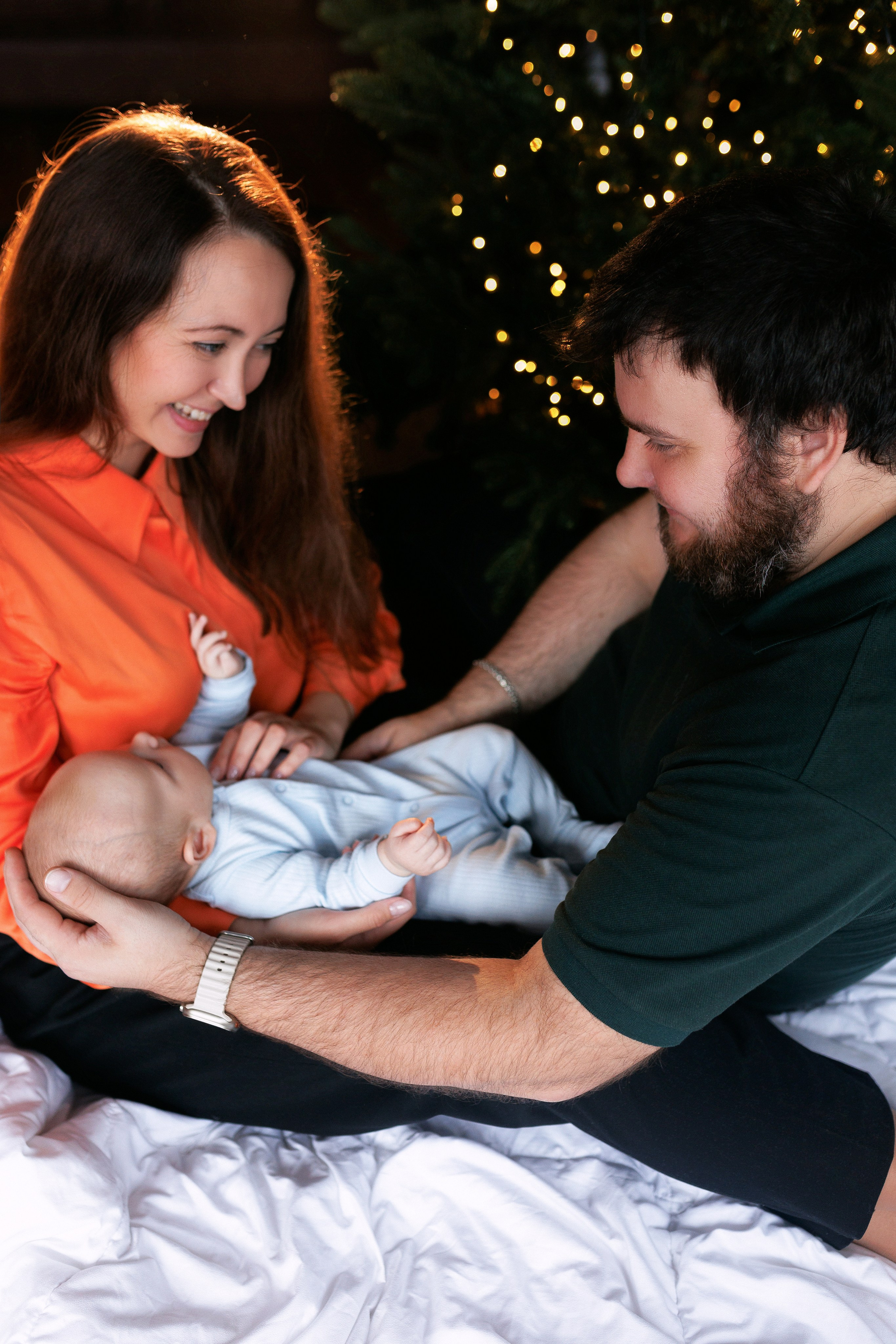 Герман, Елена и Марк. В преддверии Нового года. Настя Оленченко, портретный/семейный фотограф на цифру и плёнку Москва