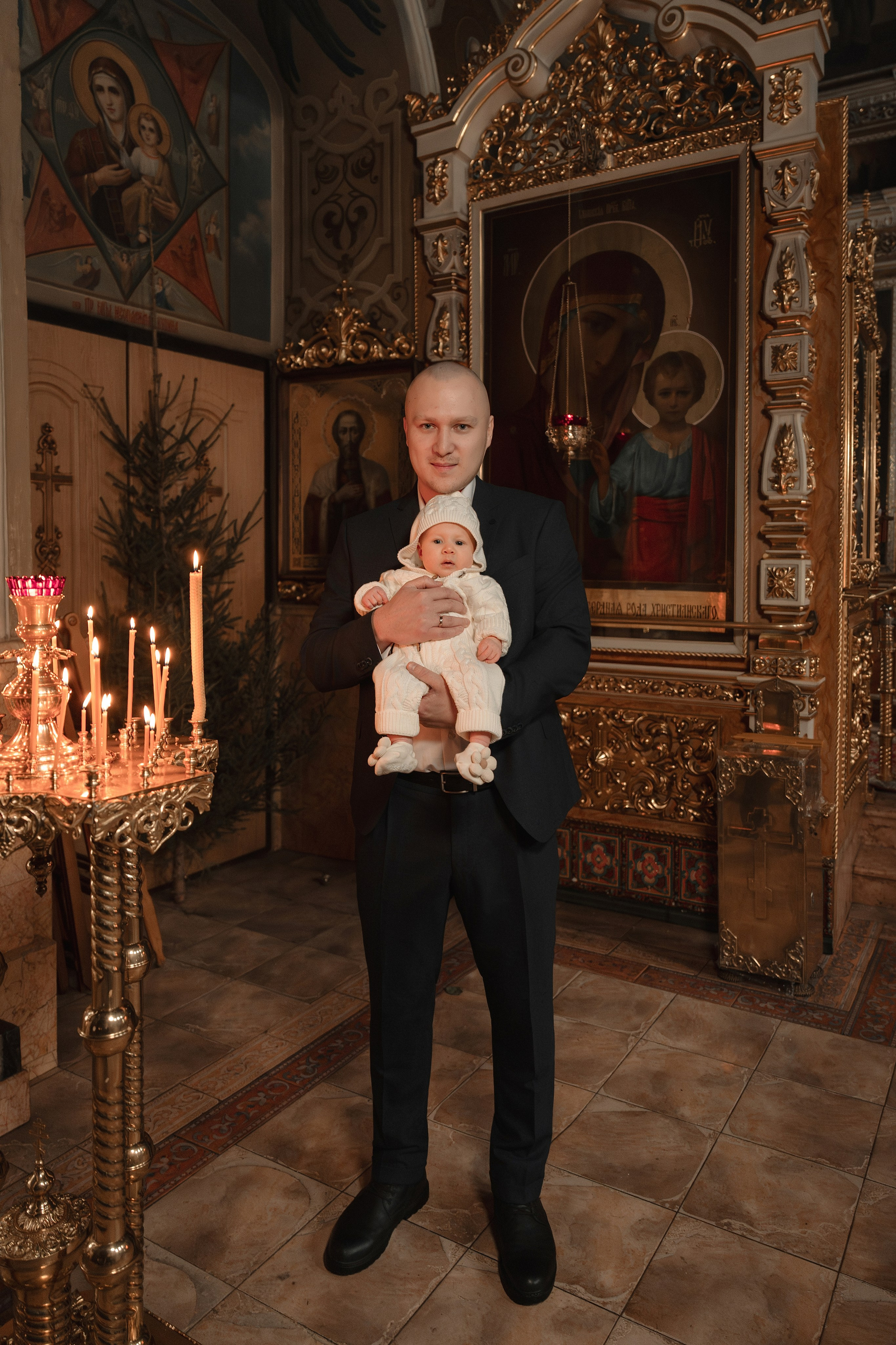 Крещение Машеньки в Храме всех святых на Соколе, фотограф на крещение, церковный фотограф , фото и видео крещения