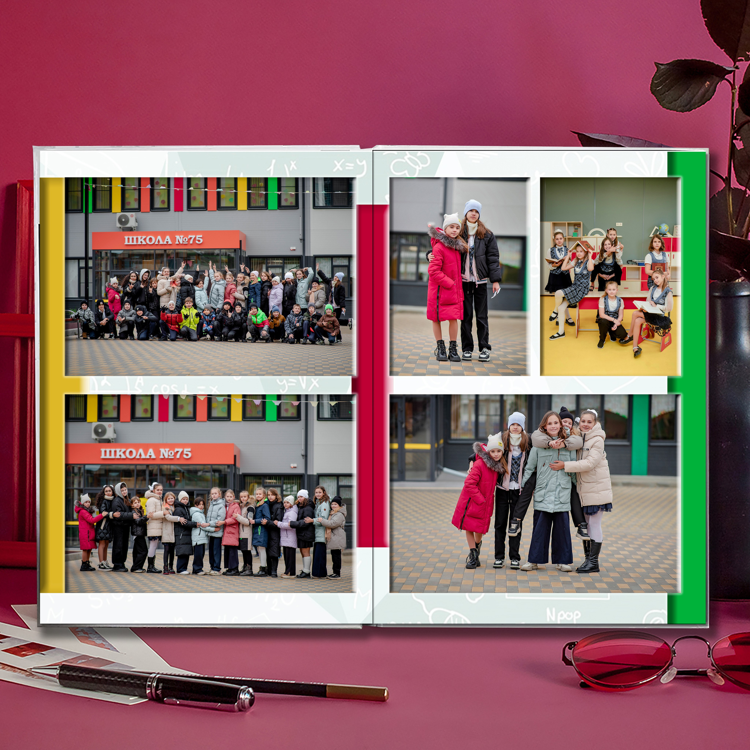 Выпускной альбом для выпускников школы (Дизайн № 216). Современные Выпускные Альбомы в Ростове-на-Дону