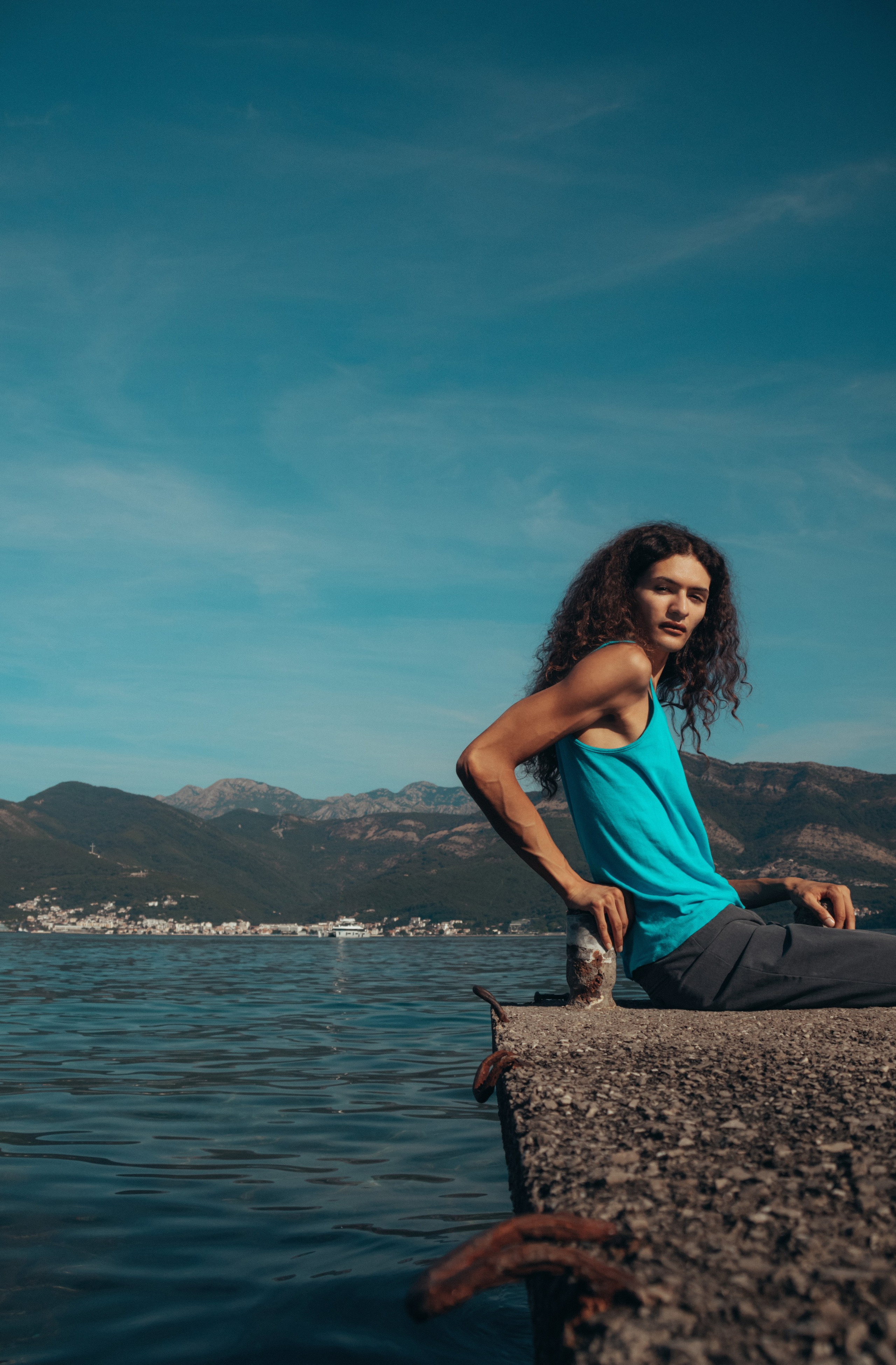 Minimalistic photoshoot for men in Montenegro. Portrait photographer in Tivat Montenegro Katerina Kirsanova