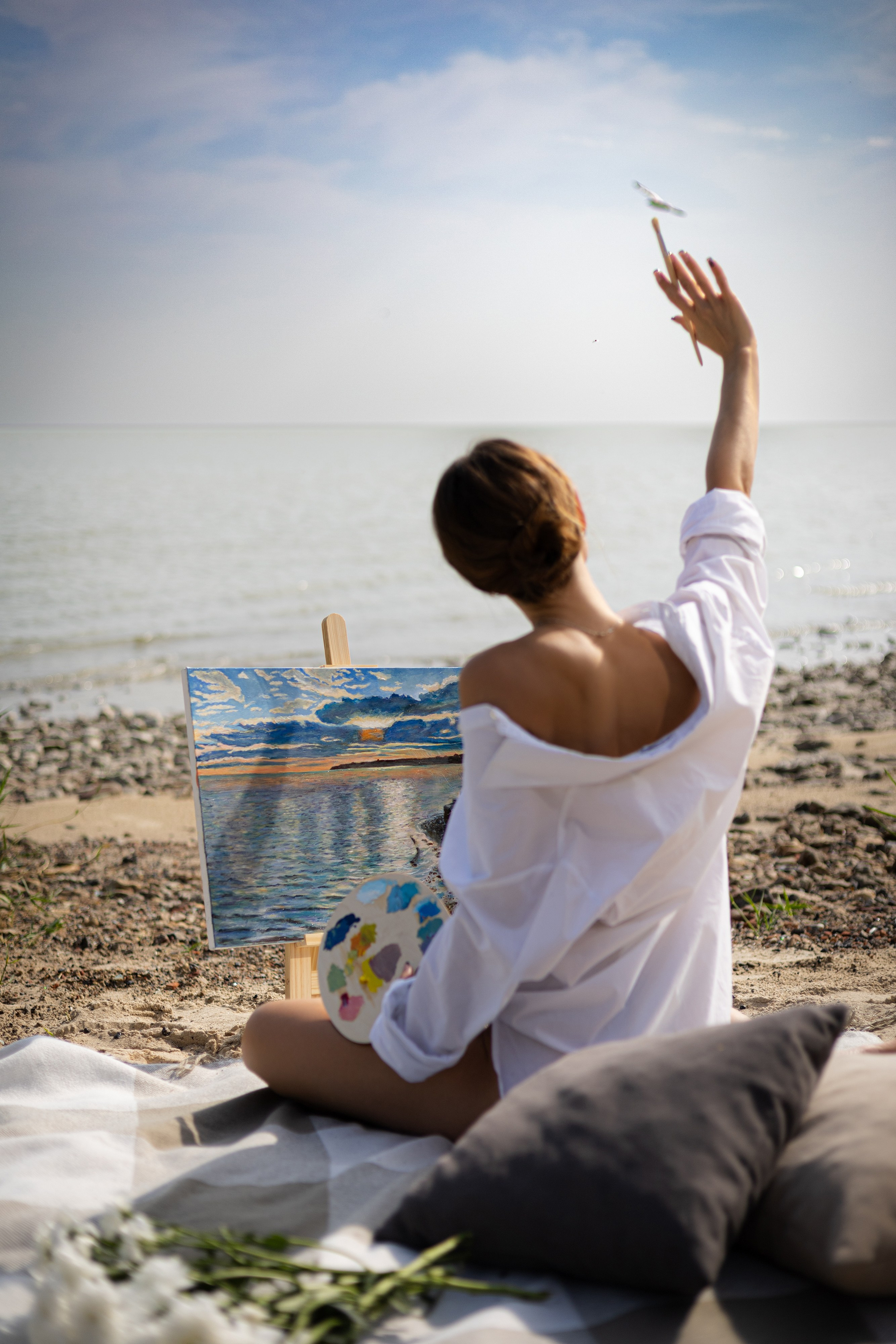 Съемки на улице. Анна Злищева