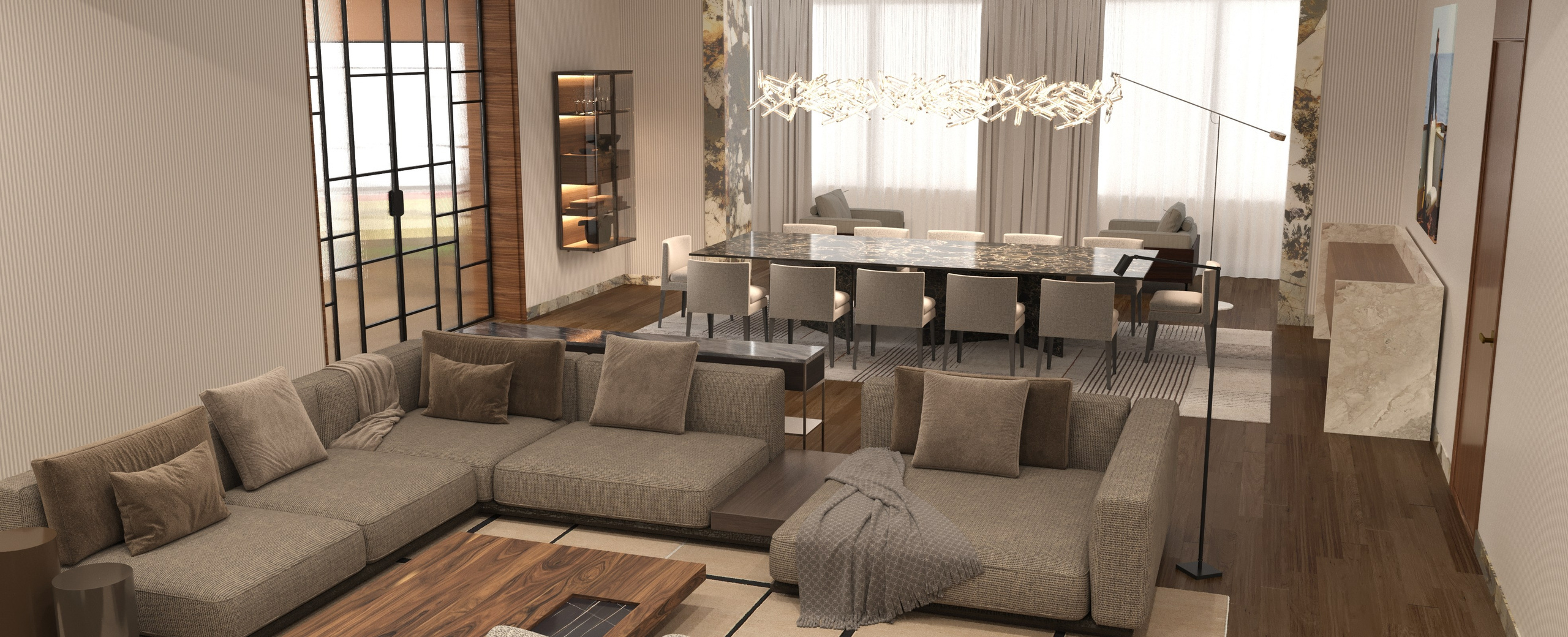 Квартира/ Звенигородское шоссе, г. Москва. Визуализация и анимация в Москве — Андрей Епифанов