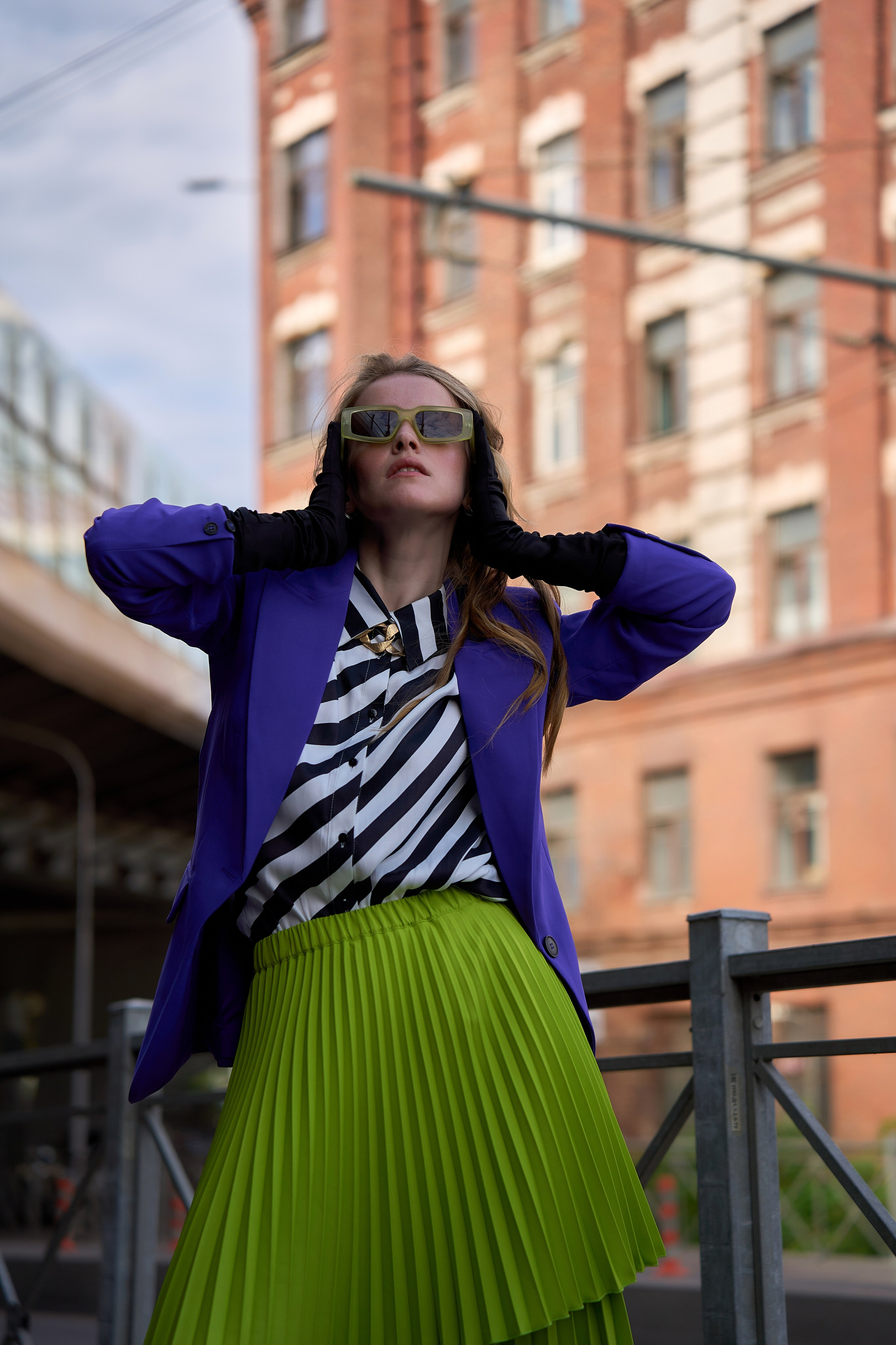 Мост Бетанкура съёмка женского портрета. Мартазова Екатерина фотограф. Екатеринбург