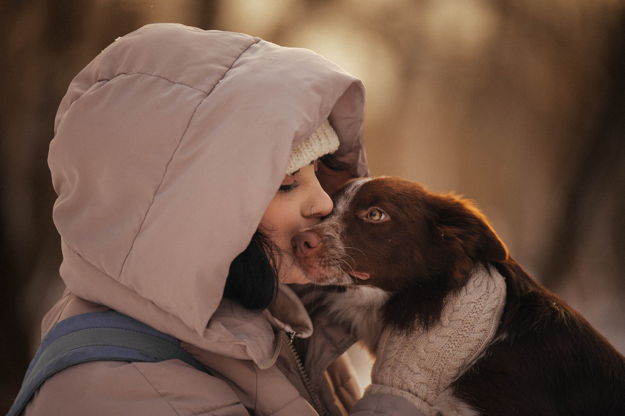 Даша и Мика. Семейный фотограф анималист Ананьева Мария — Москва